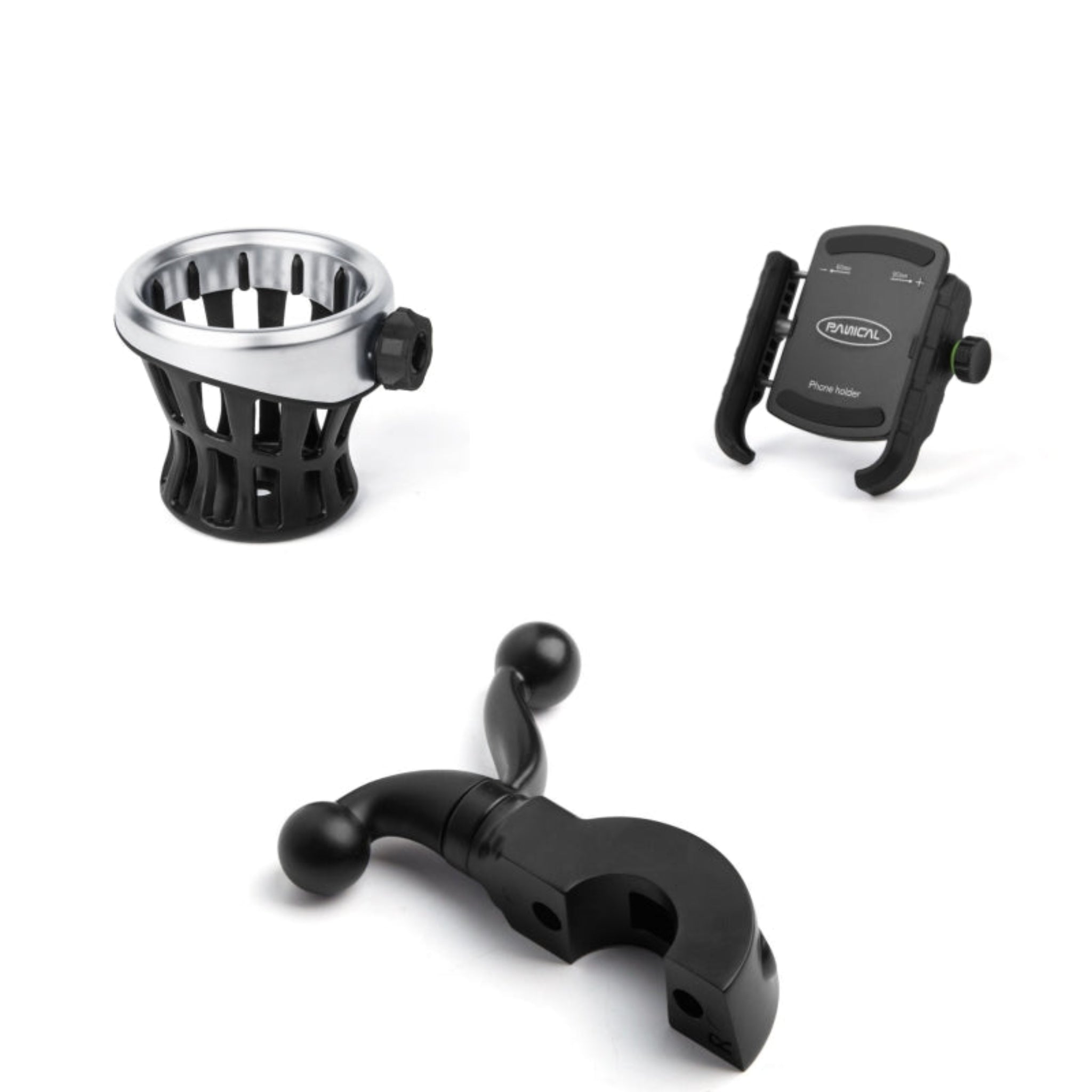 Panical Motorcycle Handlebar Side Accessory Mount Holder Bracket Adapter For 1500 GL1800 F6B 1988-2023