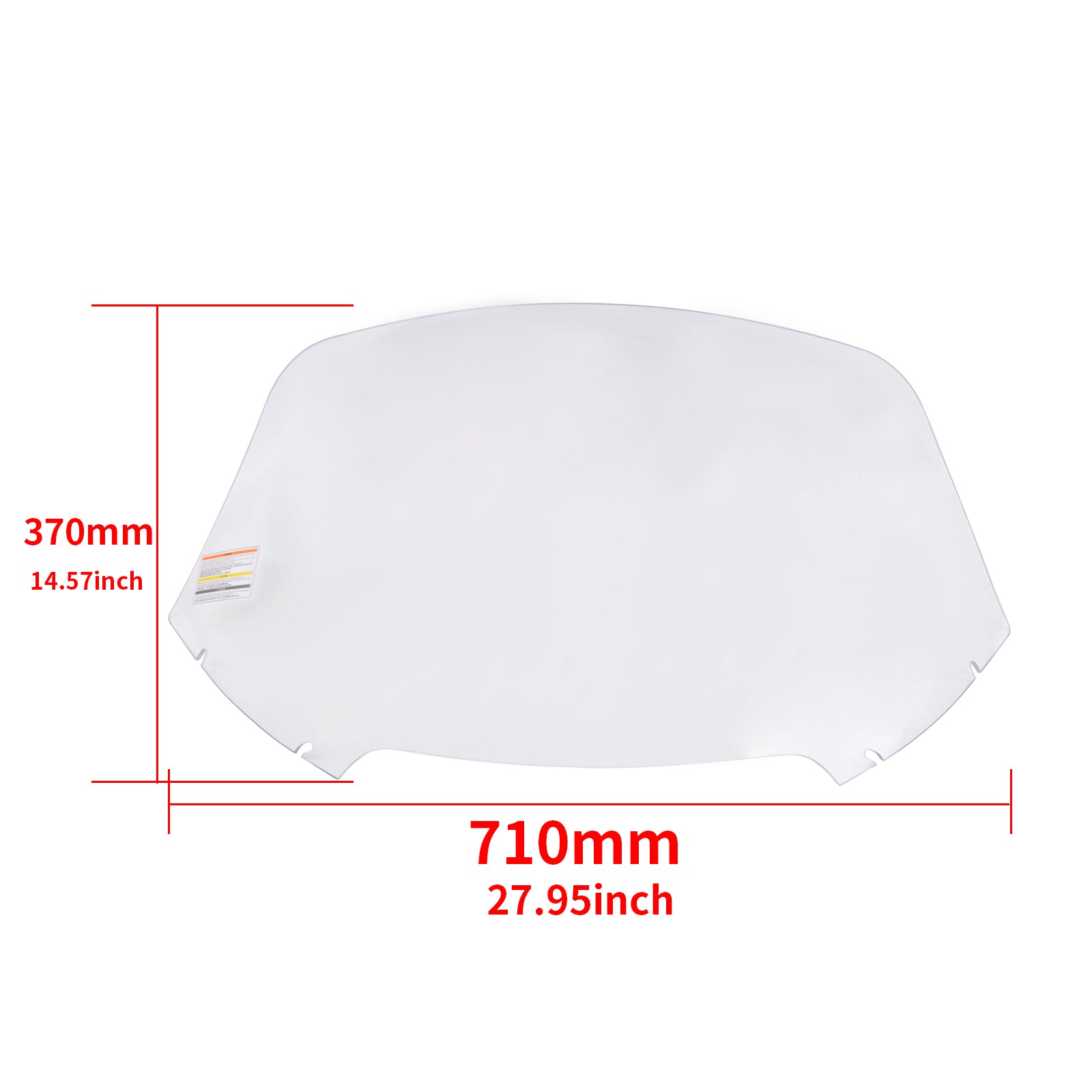 Panical 14.5-inch high-hardness anti-fog windshield for 2015-2024 Harley-Davidson Road Glide dual-headlight models.