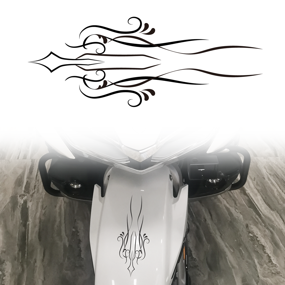 Panical Classic Retro Pattern DIY Self-Adhesive Decorative Decal Universal Fit Multiple Motorcycle