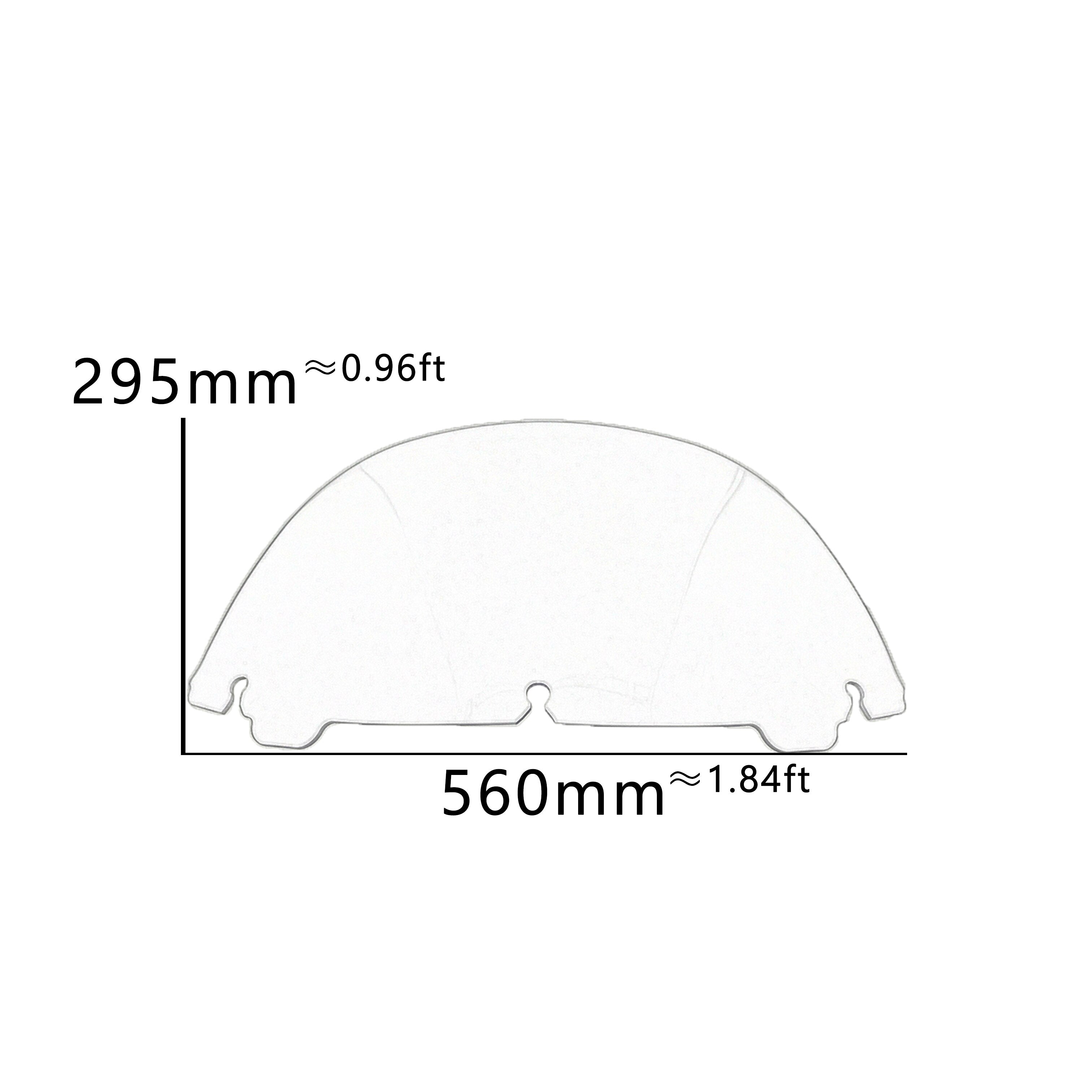 PANICAL 2014-2023 For Harley-Davidson Street Tri Glide Touring Ultra Limited Motorcycle air Deflector Windshield Windscreen 12''Hardened Anti-Fog