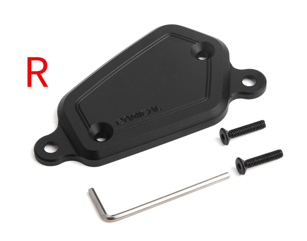 Panical 2018-2024 For Honda Gold Wing 1800 GL1800 F6B Front Left Right Brake Fluid Tank Reservoir Cover Oil Cap Aluminum Profile Black