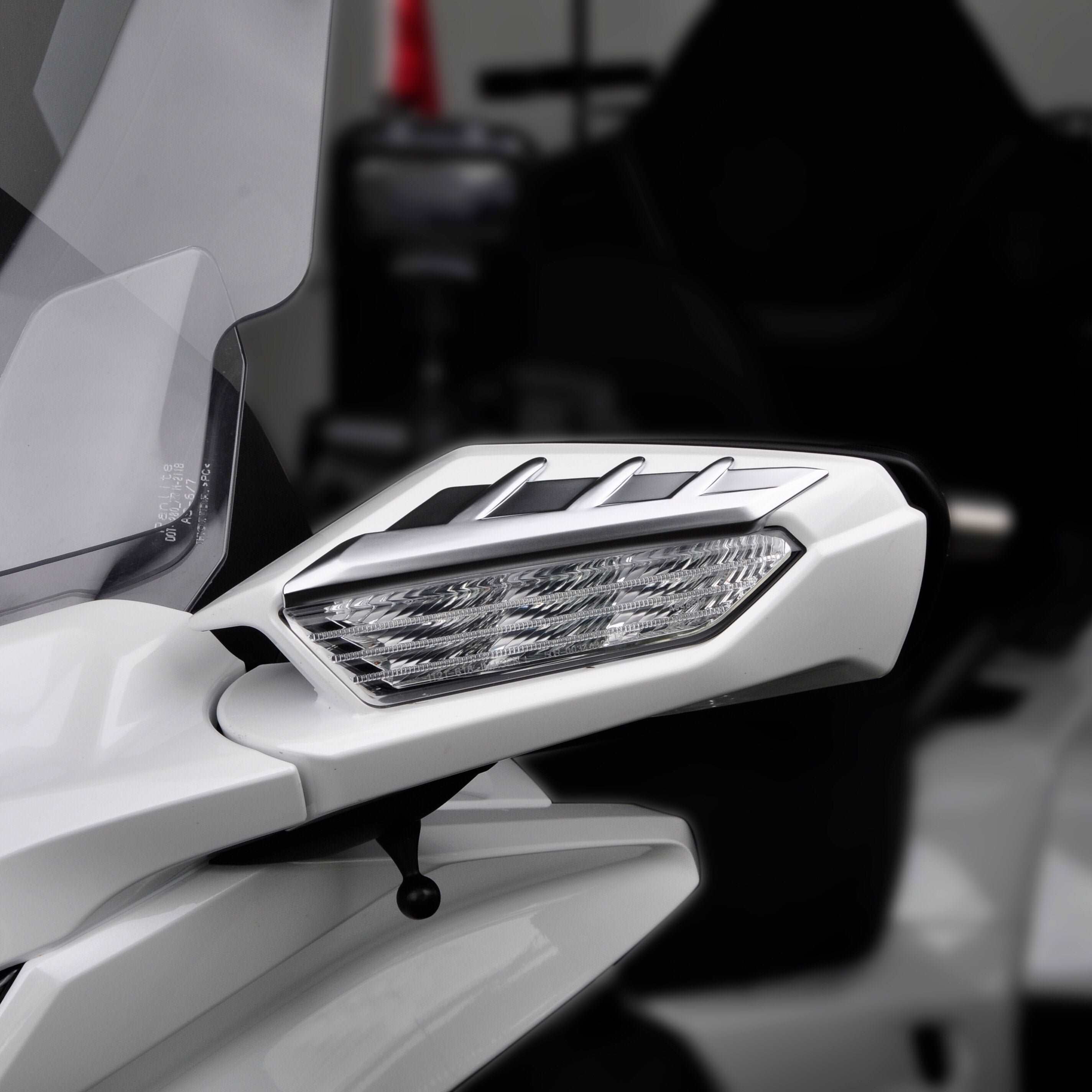 2018-2023 For Honda Goldwing GL1800 F6B Motorcycle Rear View Side Mirror Trims Turn Signal Decorative Cover Trim Kit Black