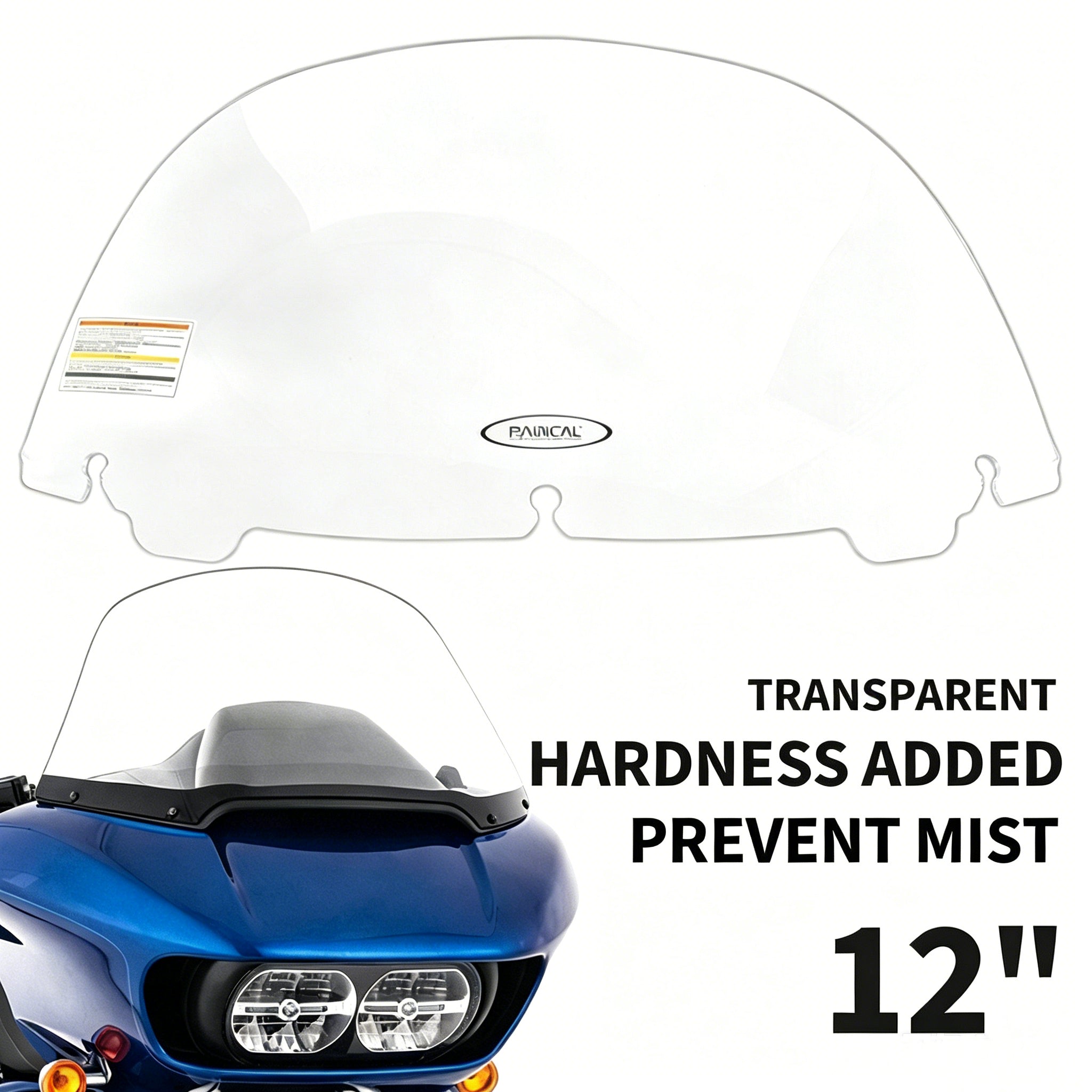 Panical 2014-2024 For Harley-Davidson Road Glide Double Light Glide Motorcycle Windshield Windscreen Spoiler Hardened Anti-Fog