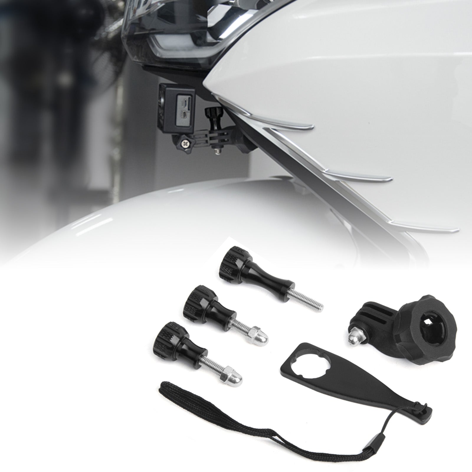 Panical Universal 16mm Ball Head Swivel Adapter Kit Multi-Angle Action Camera Mount Connector Kit