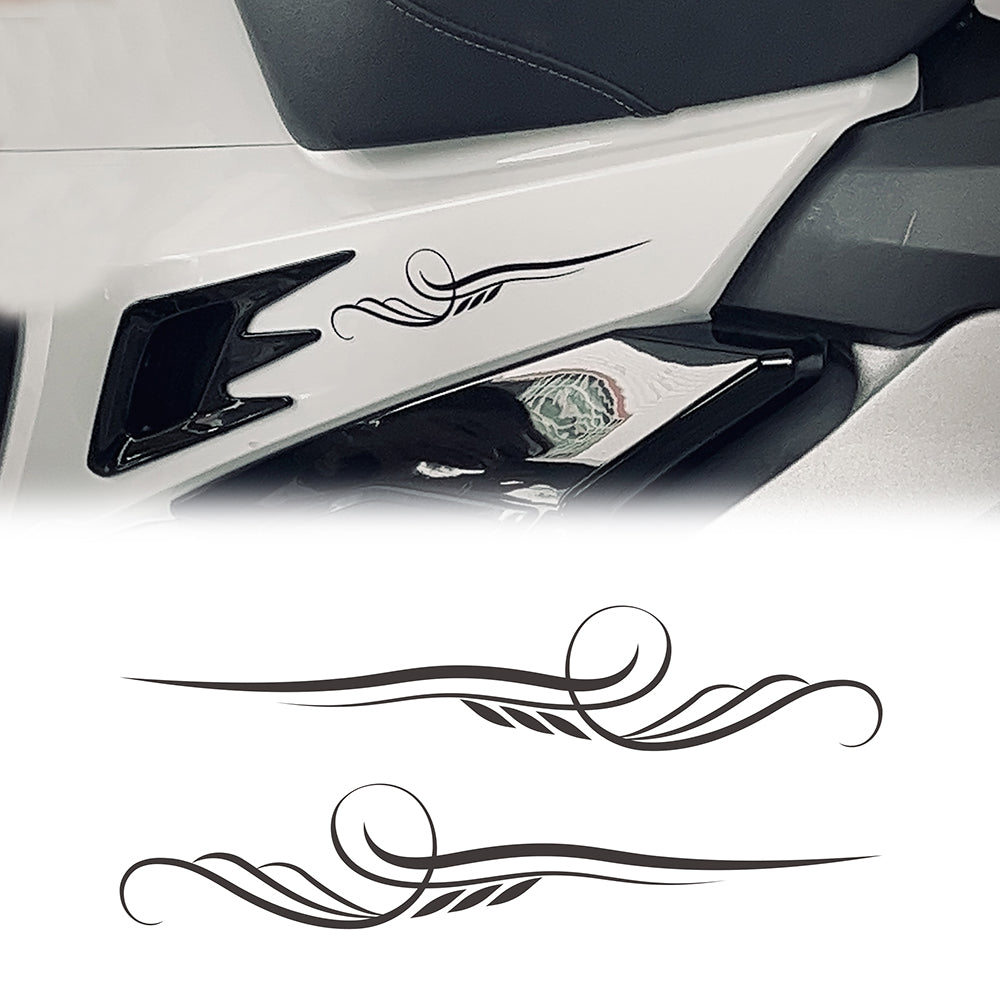 Panical Classic Retro Pattern DIY Self-Adhesive Decorative Decal Universal Fit Multiple Motorcycle