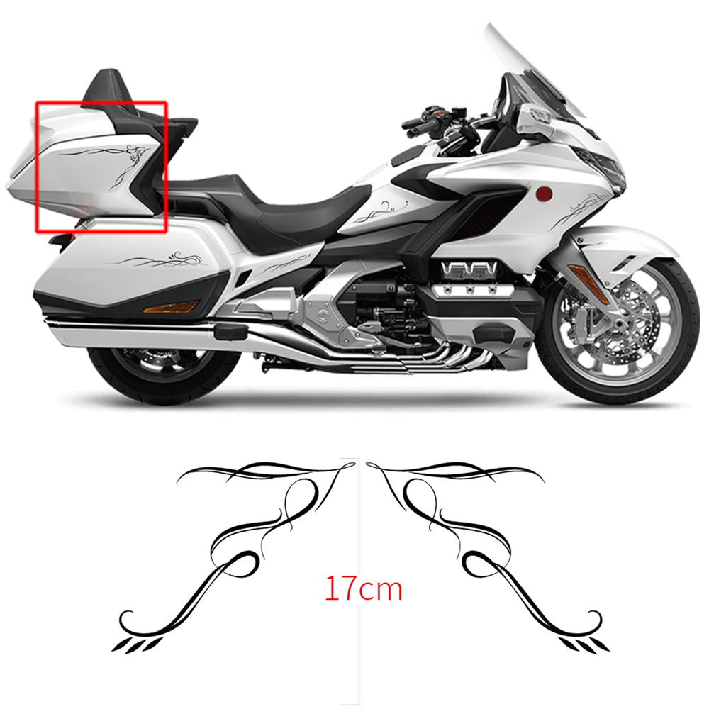 Panical Classic Retro Pattern DIY Self-Adhesive Decorative Decal Universal Fit Multiple Motorcycle