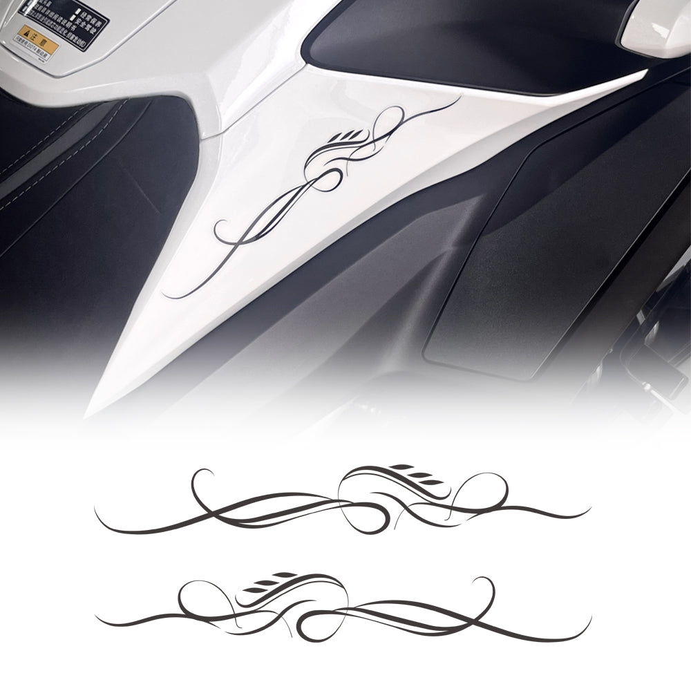 Panical Classic Retro Pattern DIY Self-Adhesive Decorative Decal Universal Fit Multiple Motorcycle