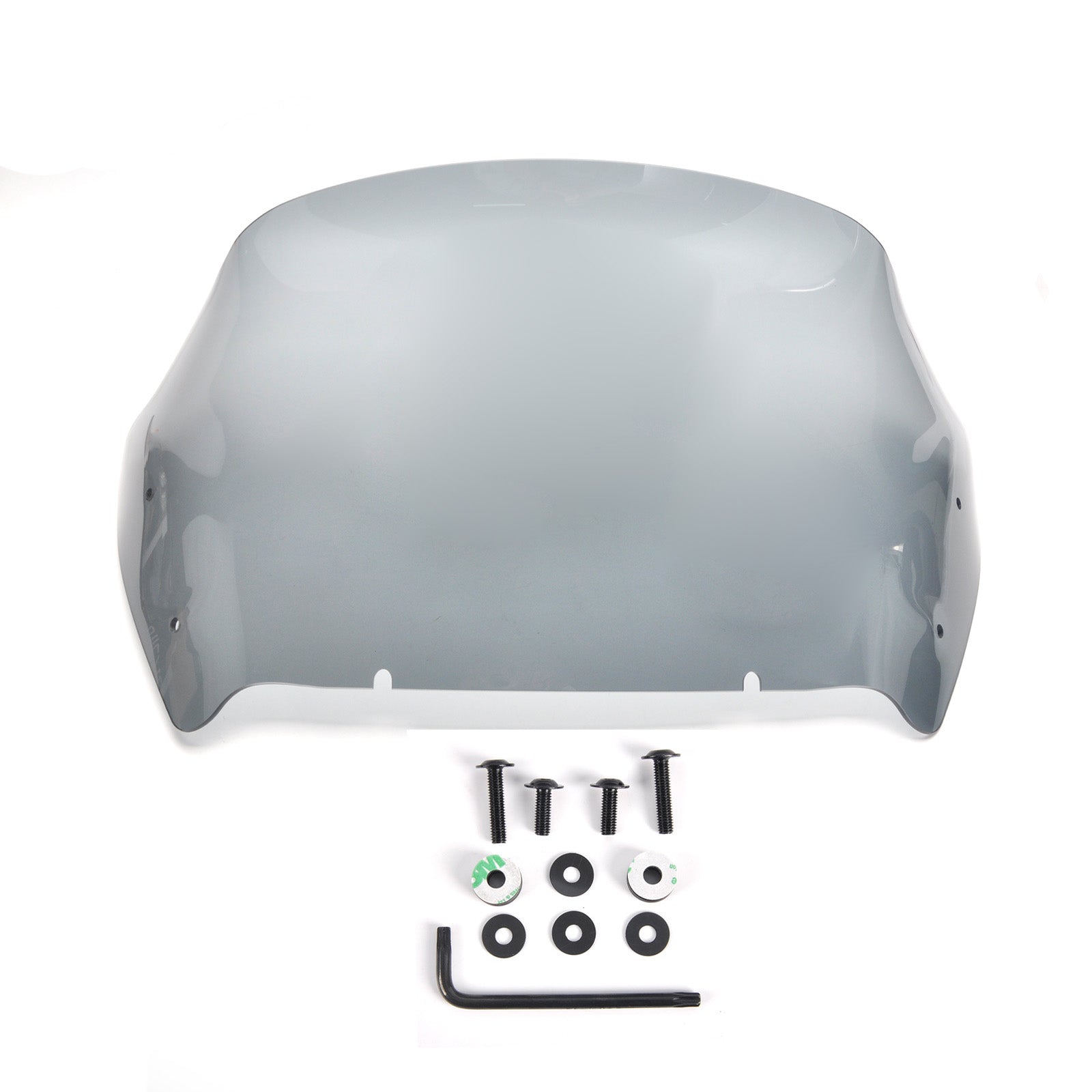 Panical 12 Inch Tall Hardened PC&PMMA Windshield Air Fairing Windscreen Fit 2024-2026 Harley Road Glide Clear Replacement Wind Deflector