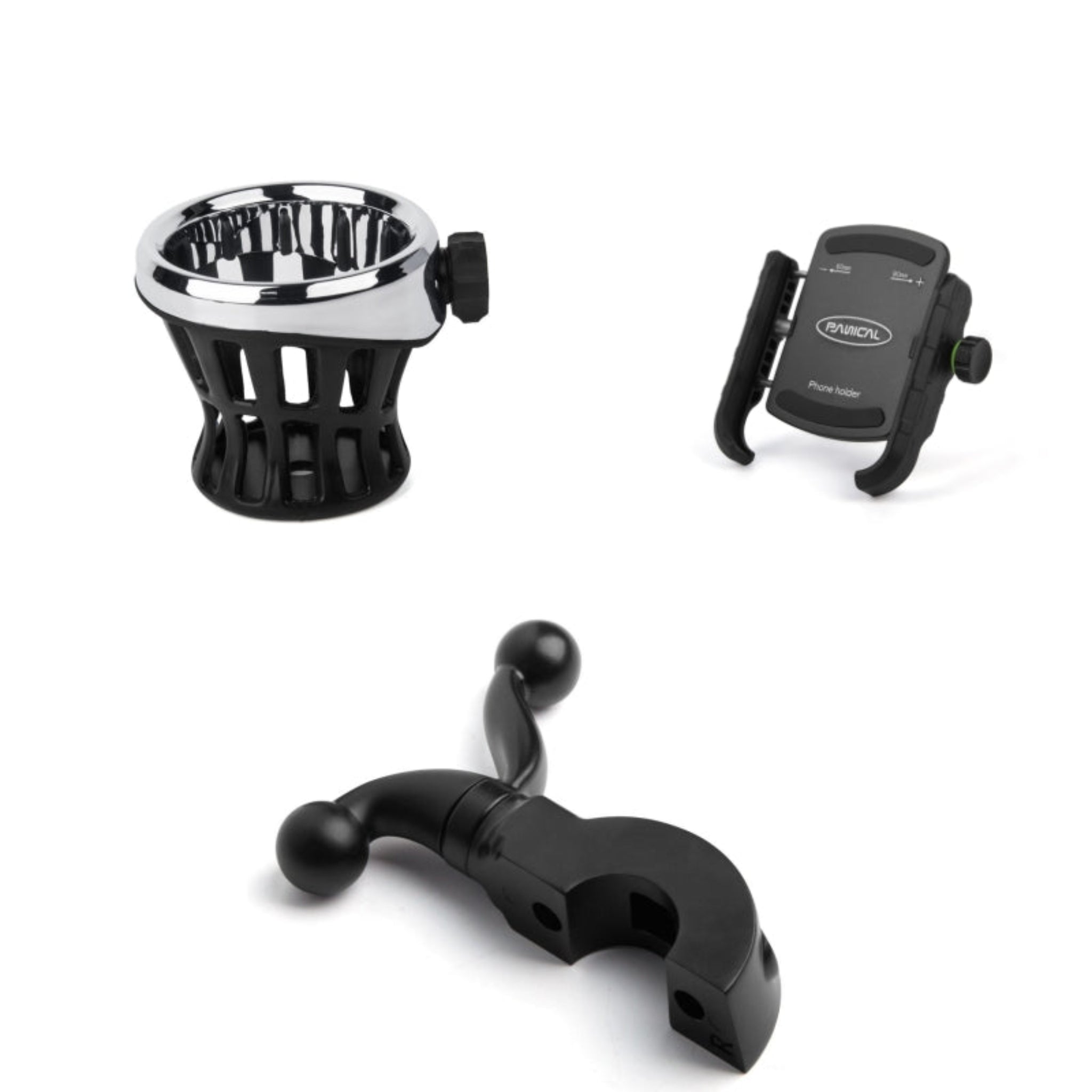Panical Motorcycle Handlebar Side Accessory Mount Holder Bracket Adapter For 1500 GL1800 F6B 1988-2023