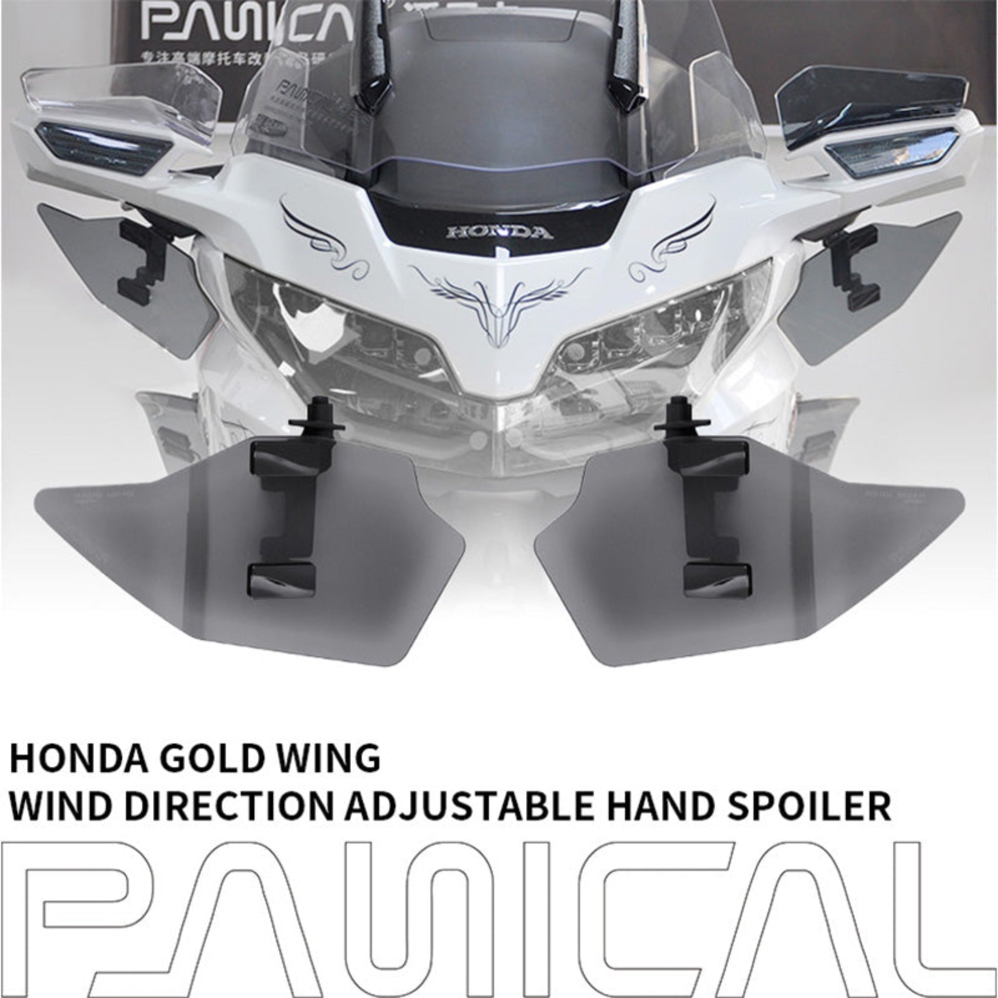 PANICAL goldwing for Honda Goldwing GL1800 DCT F6B 2018-2025 Motorcycle air deflector Side spoiler PMMA Windshield accessories