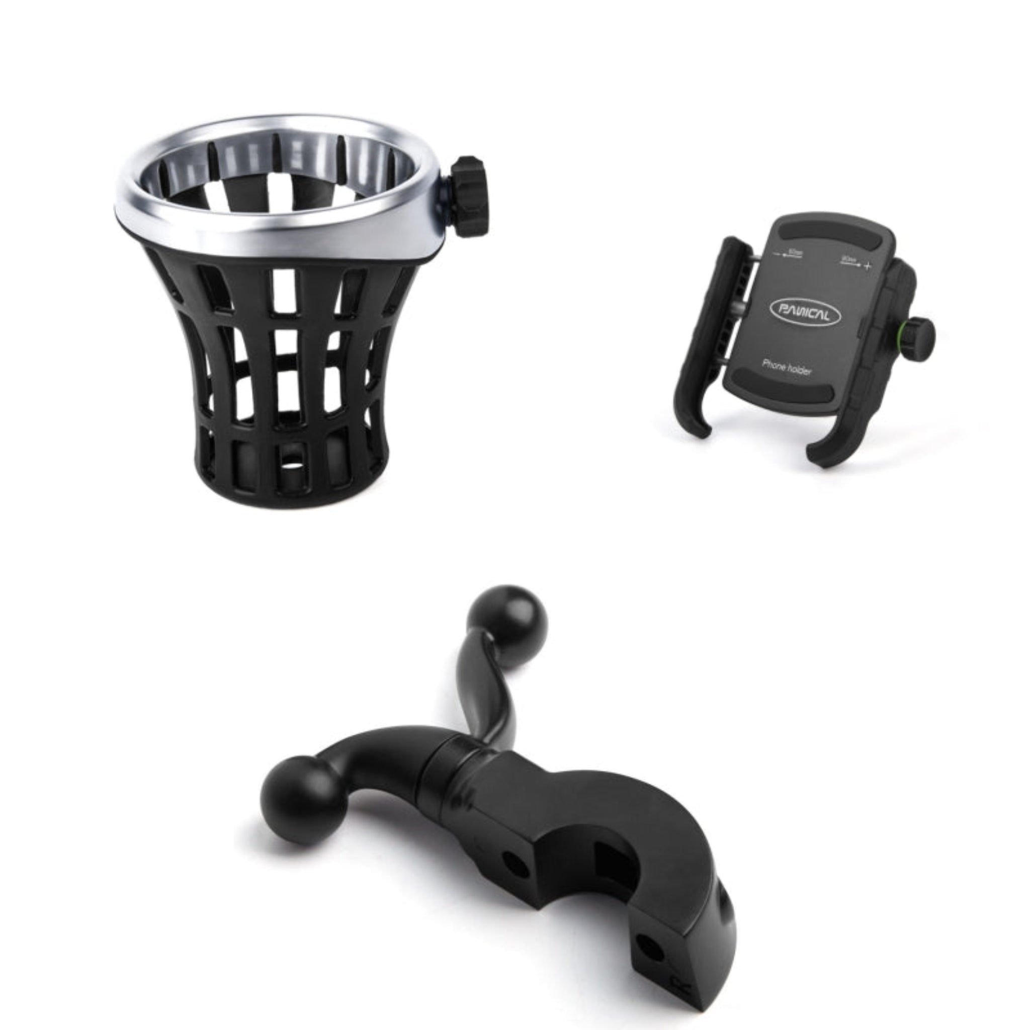 Panical Motorcycle Handlebar Side Accessory Mount Holder Bracket Adapter For 1500 GL1800 F6B 1988-2023