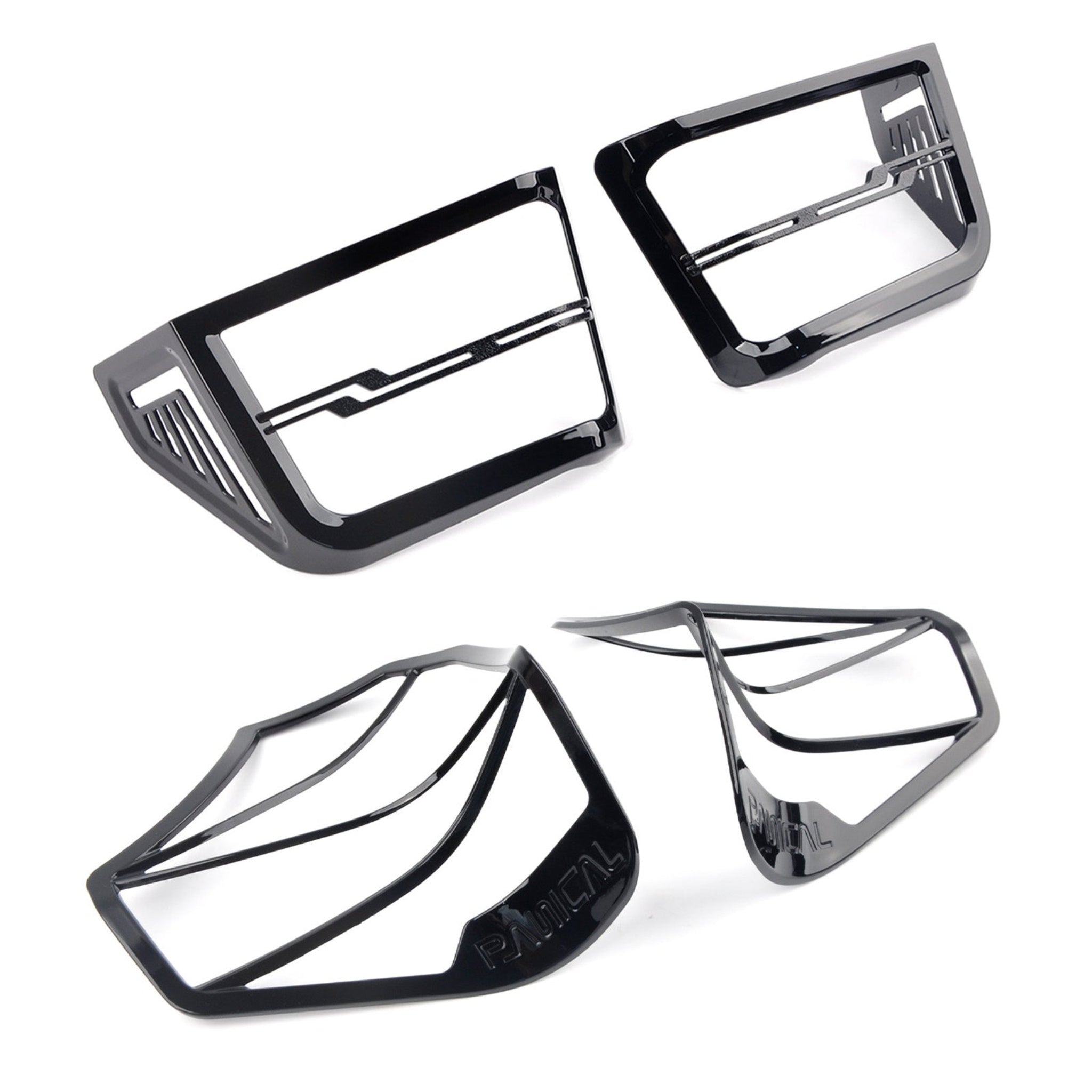 Panical For Honda Gold Wing GL1800 B F6B 2018-2025 Black Rear Speaker Grills Audio Trumpet Trim Cover Decorate