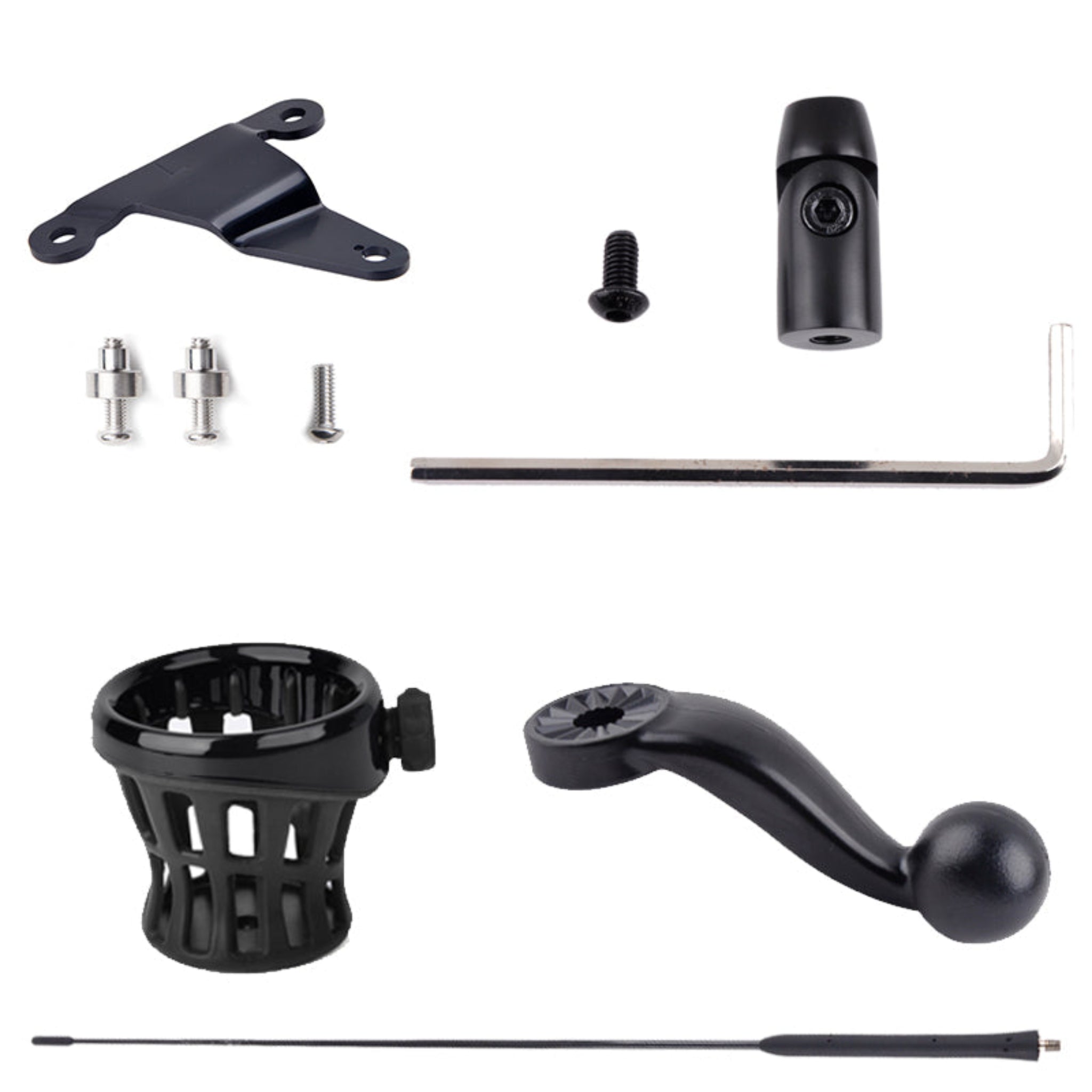 PANICAL Motorcycle Accessories Flagpole Trunk water cup holder decorative Antenna base Kit For Honda Gold Wing GL1800 18-24 Gold Wing TOUR DCT 2018-2024