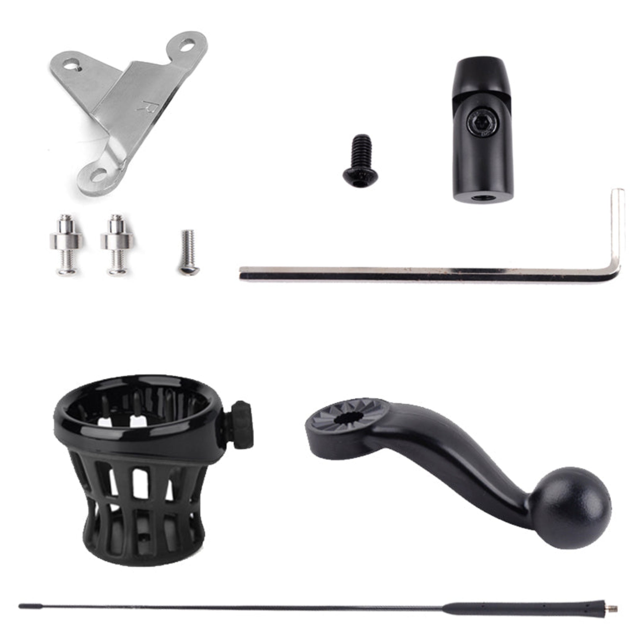 PANICAL Motorcycle Accessories Flagpole Trunk water cup holder decorative Antenna base Kit For Honda Gold Wing GL1800 18-24 Gold Wing TOUR DCT 2018-2024