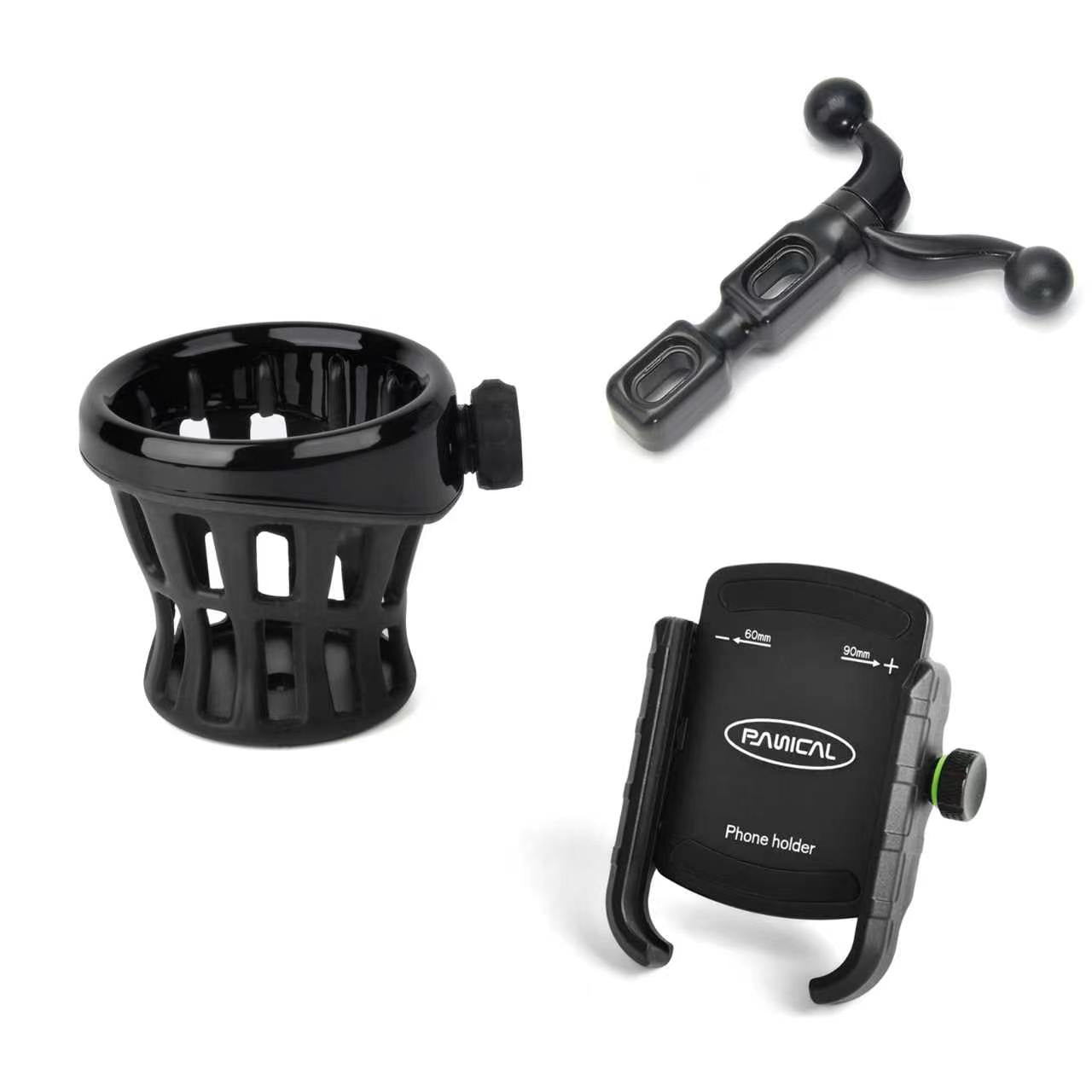 PANICAL Universal Ball Head Motorcycle Mobile Phone GPS /Cup Holder Bracket For Honda /BMW/INDIAN/HARLEY/Any Car Model Motorcycle