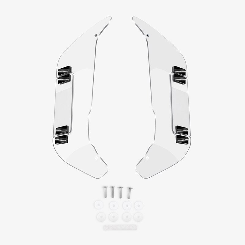 Panical Smoke Gray Adjustable Air Deflector Windshield Leg Guards Fairings for Honda Goldwing GL1800 GL1800B F6B 2018-2023 PC Nondestructive iInstallation