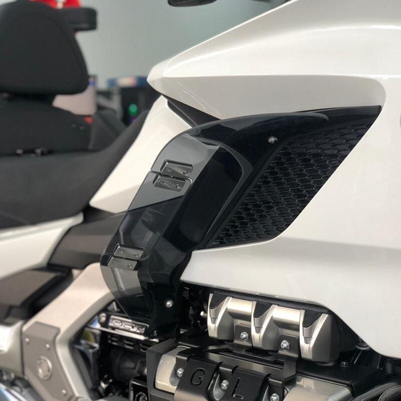 Panical Smoke Gray Adjustable Air Deflector Windshield Leg Guards Fairings for Honda Goldwing GL1800 GL1800B F6B 2018-2023 PC Nondestructive iInstallation