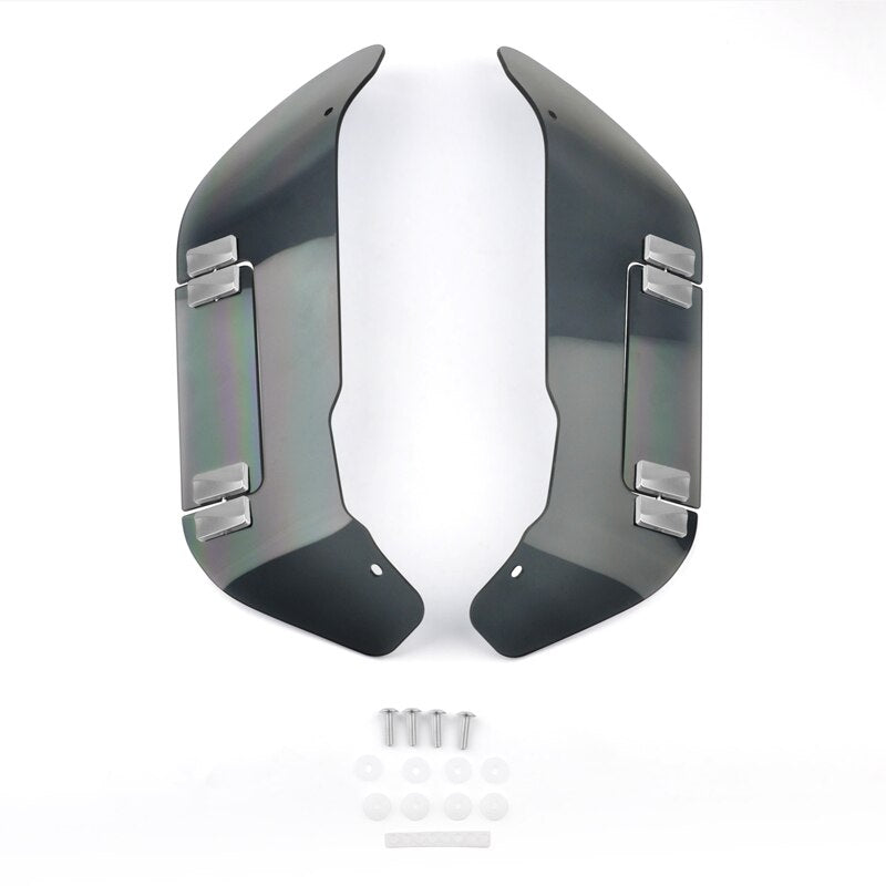 Panical Smoke Gray Adjustable Air Deflector Windshield Leg Guards Fairings for Honda Goldwing GL1800 GL1800B F6B 2018-2023 PC Nondestructive iInstallation
