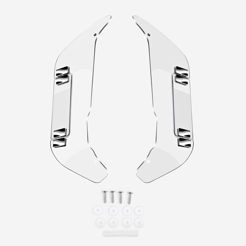 Panical Smoke Gray Adjustable Air Deflector Windshield Leg Guards Fairings for Honda Goldwing GL1800 GL1800B F6B 2018-2023 PC Nondestructive iInstallation