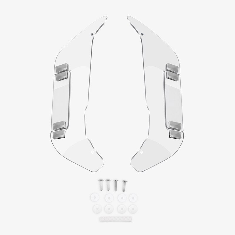 Panical Smoke Gray Adjustable Air Deflector Windshield Leg Guards Fairings for Honda Goldwing GL1800 GL1800B F6B 2018-2023 PC Nondestructive iInstallation