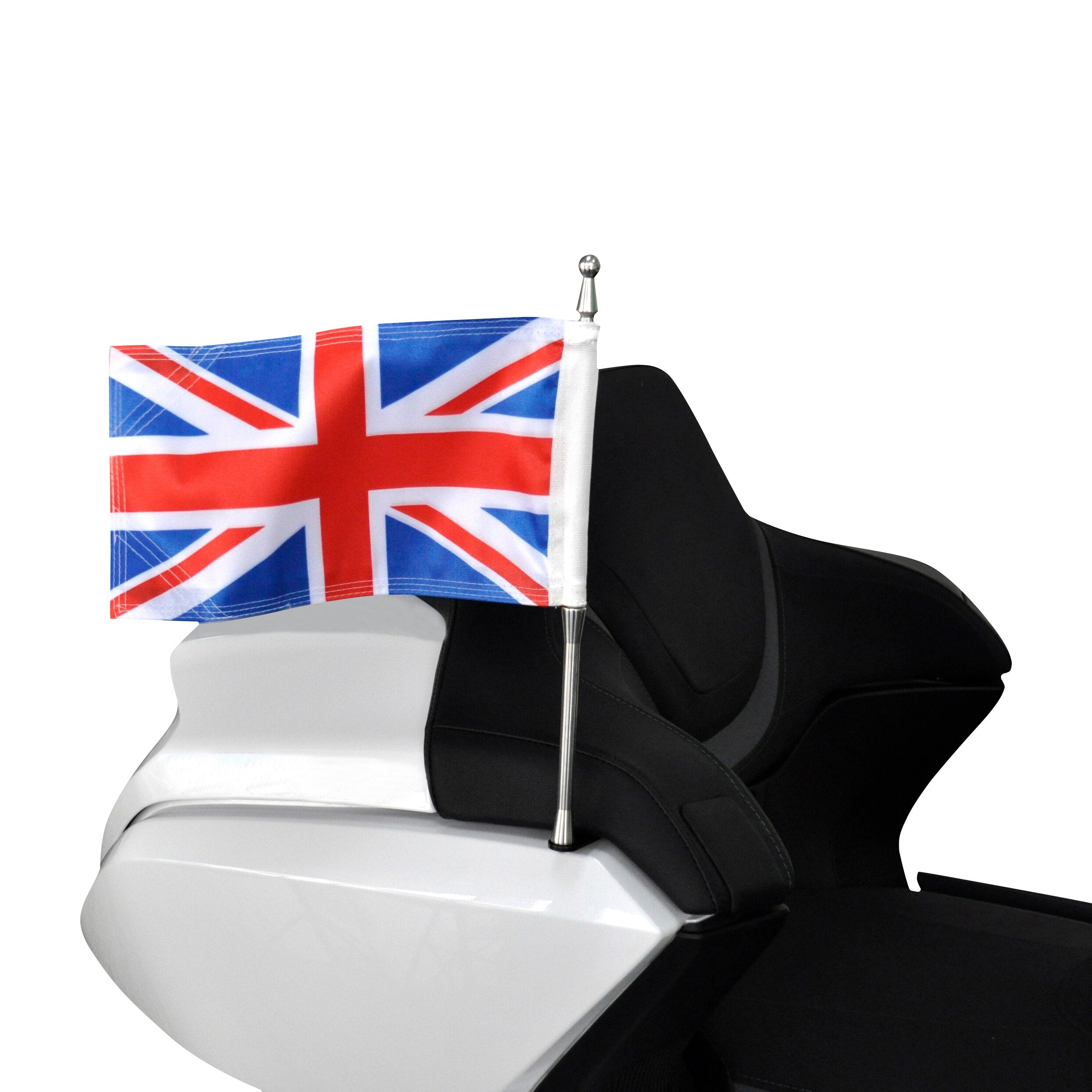 Panical Motorcycle Trunk Left Right Flagpole Flag Set For HONDA GOLD WING 1500 1800 YG 2021-2023 L R