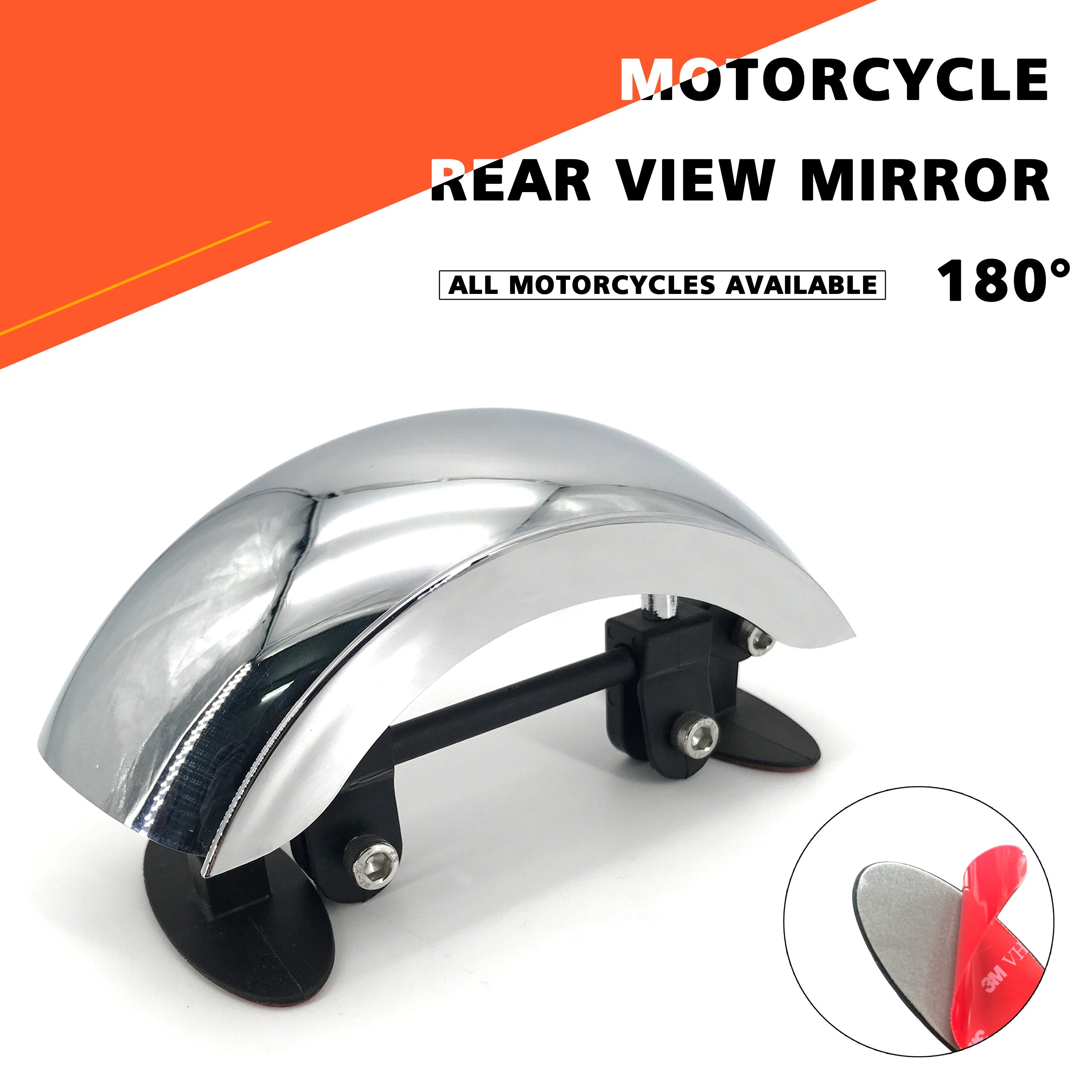 PANICAL Universal Motocross Safety Windscreen 180+ Degree Wide Angle Rearview Mirrors Accessories