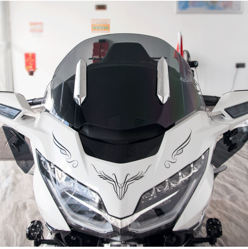 Panical Smoke Gray Front Spoiler Fairing Air Deflector Windshield For Honda Gold Wing GL1800 GL1800B F6B 2018-2026 PC