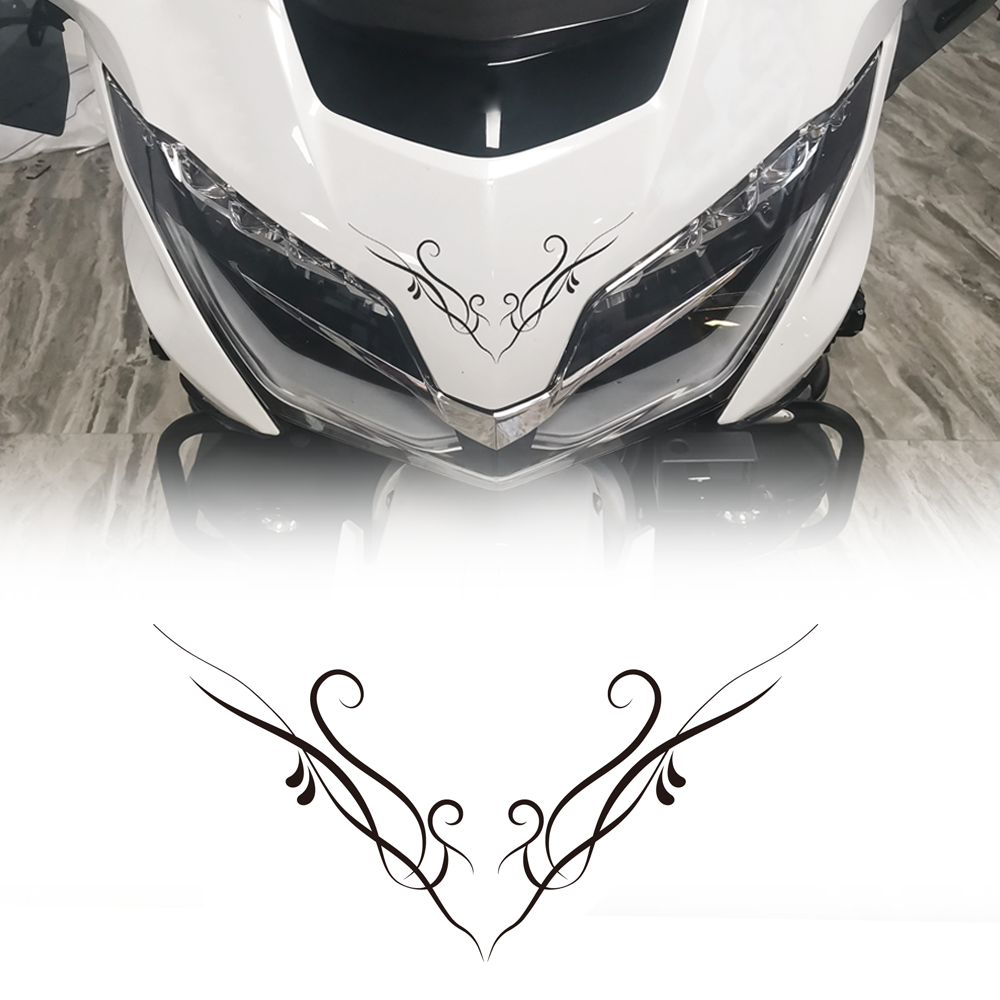 Panical Classic Retro Pattern DIY Self-Adhesive Decorative Decal Universal Fit Multiple Motorcycle