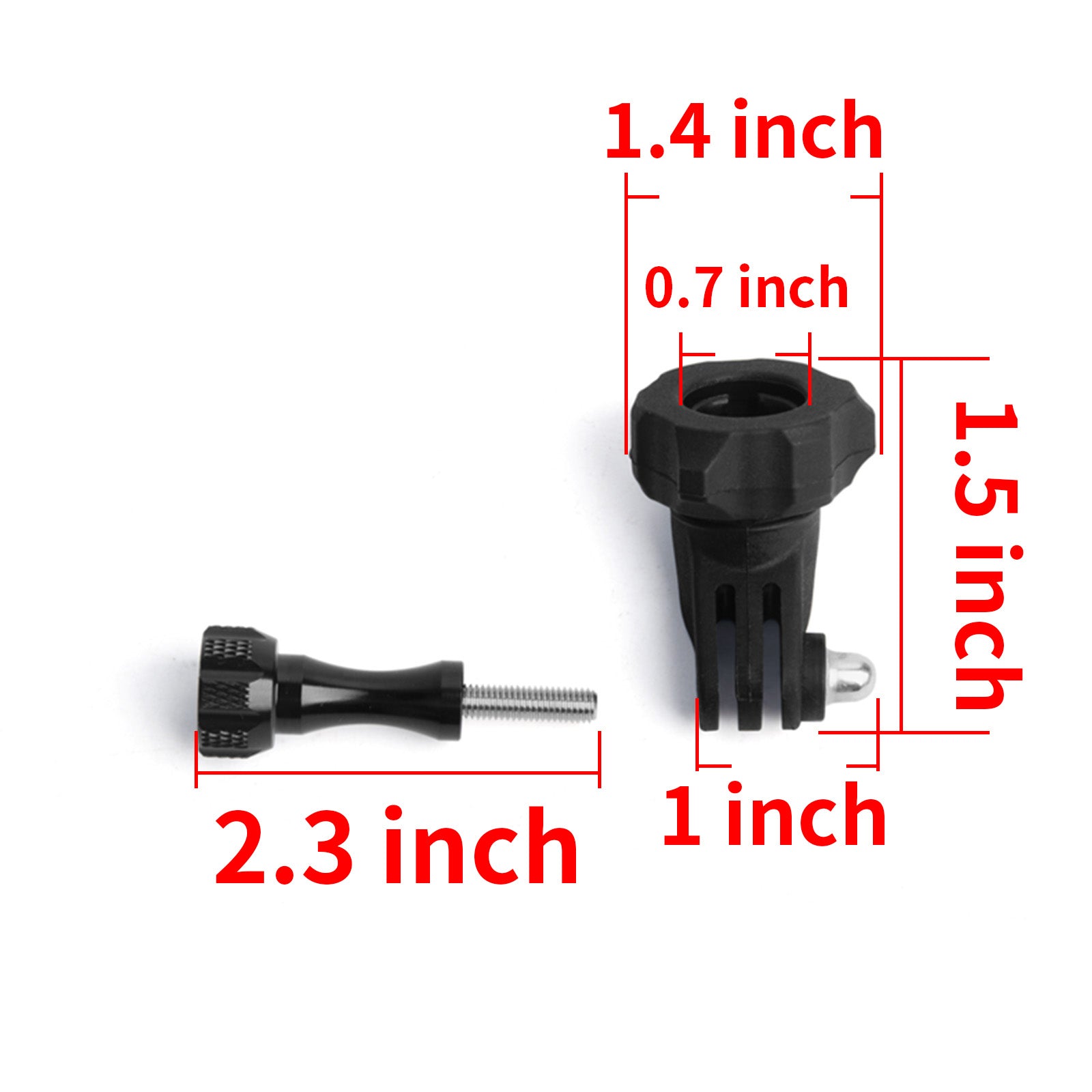 Panical Universal 16mm Ball Head Swivel Adapter Kit Multi-Angle Action Camera Mount Connector Kit