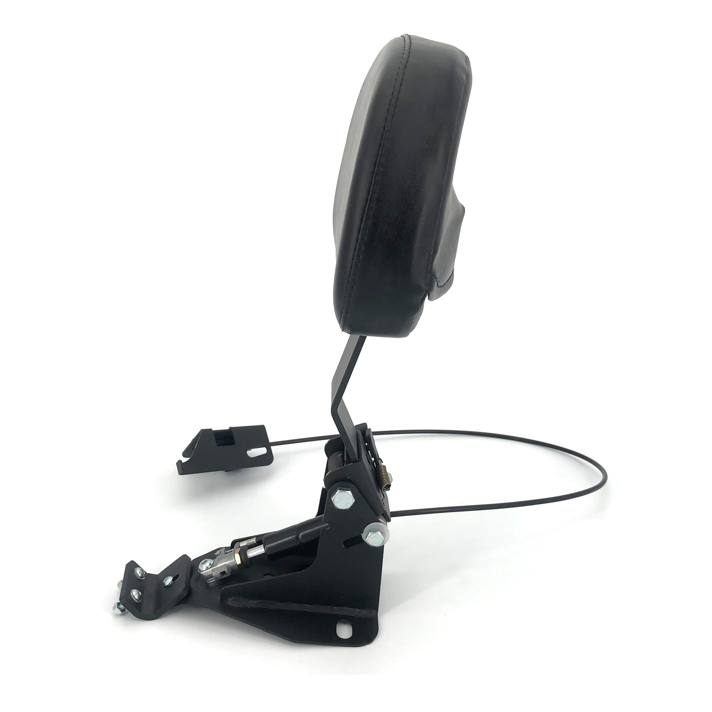 PANICAL Motorcycle Adjustable Driver Backrest Rider Backrest with Chrome Mount Kit for Harley Touring Electra Glide Road Glide Road King Street Glide CVO 2009-2023
