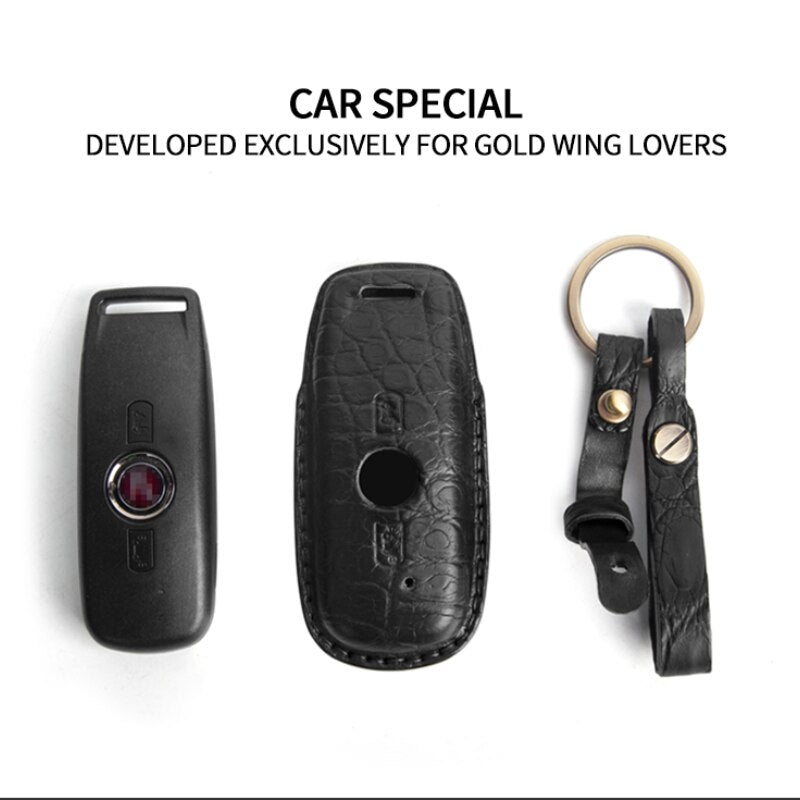 Panical For Honda Goldwing GL1800 2018-2026 Motorcycle Key Case Key Protection Key Fob Cover case Shell Cover Protector Holder with Key Chain