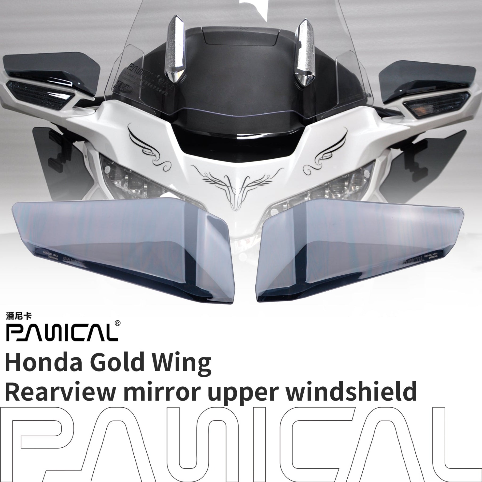 PANICAL for Honda Gold Wing GL1800 F6B 2018-2025 Motorcycle Full Spoiler Side Wings Windshield Adjustable Air Fairing