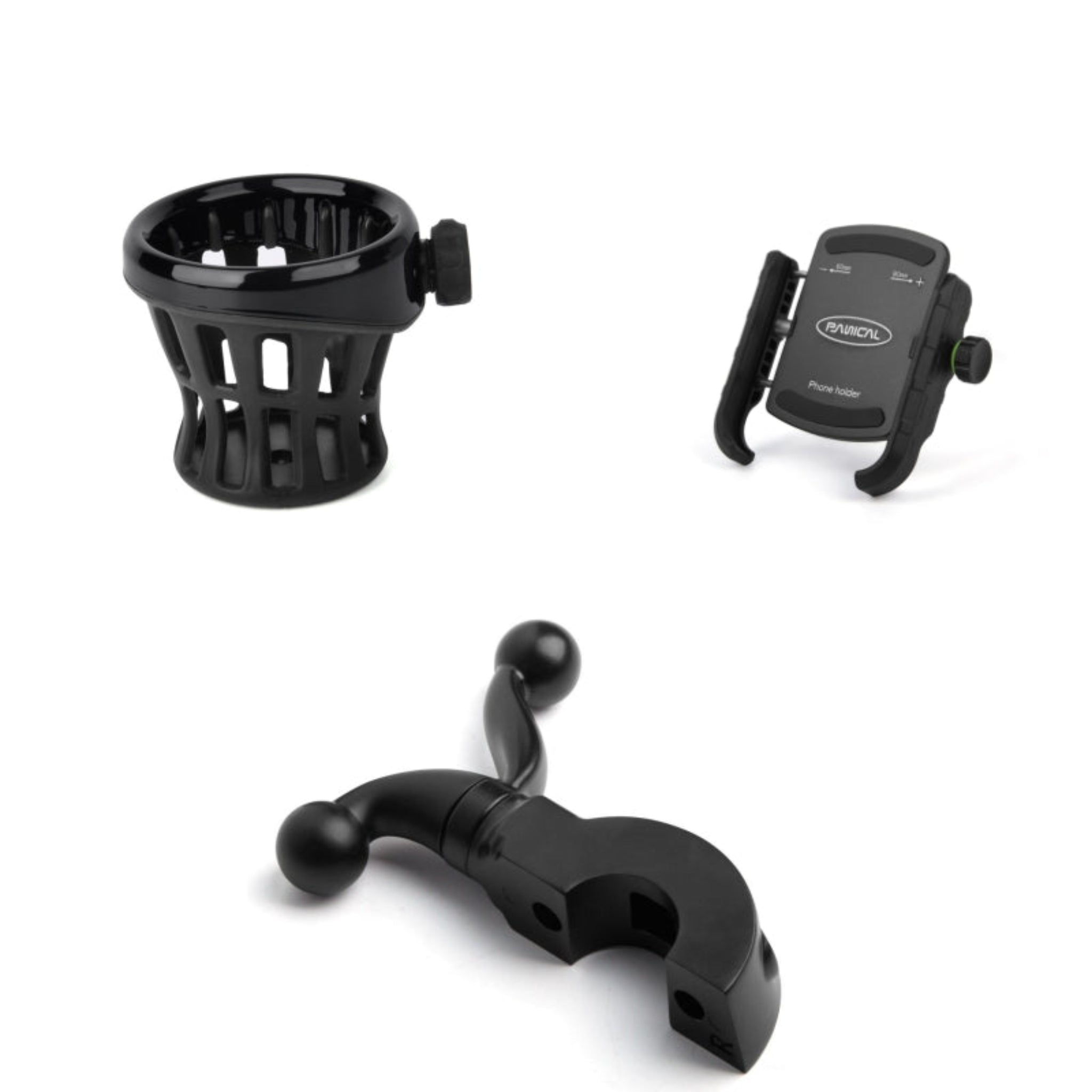 Panical Motorcycle Handlebar Side Accessory Mount Holder Bracket Adapter For 1500 GL1800 F6B 1988-2023