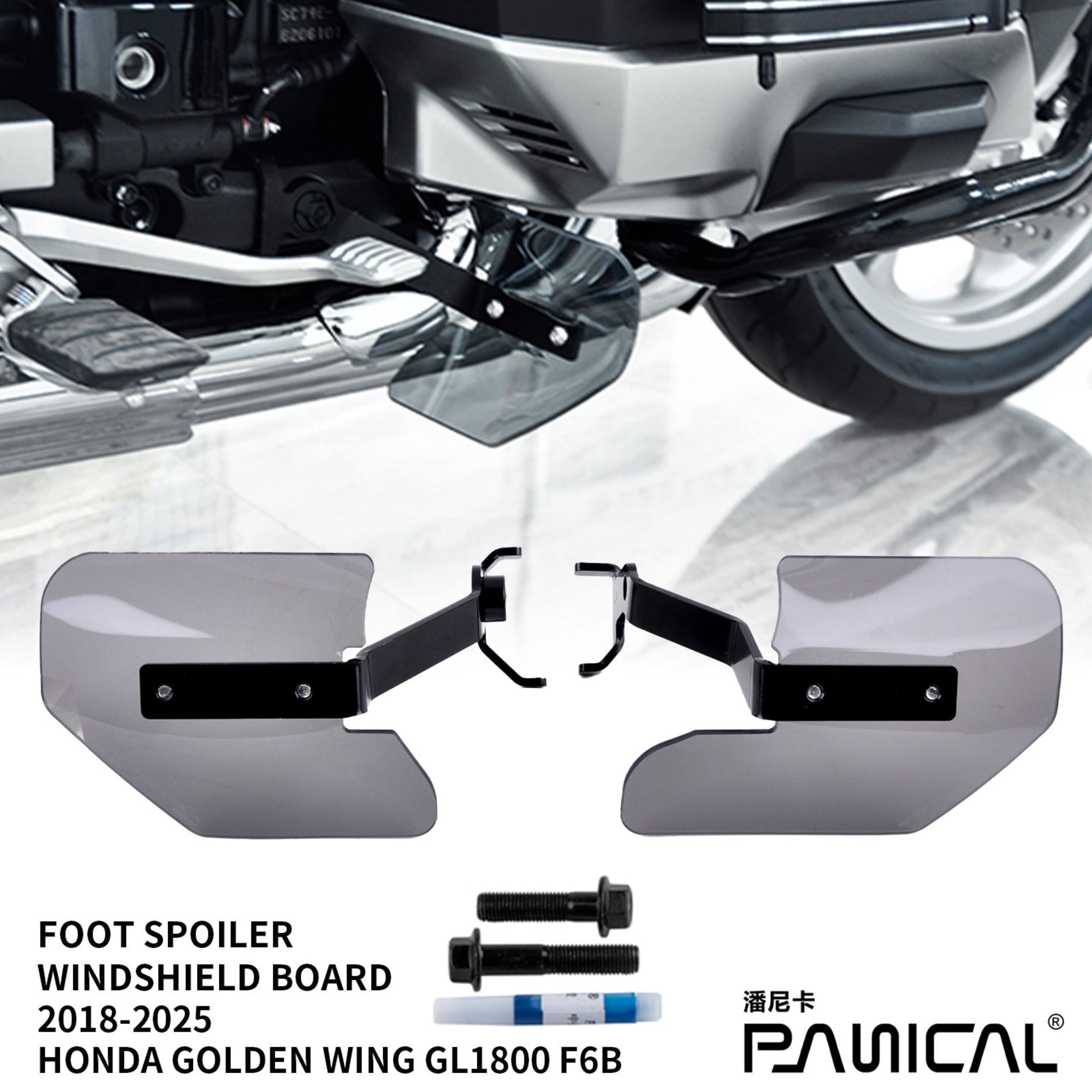 PANICAL for Honda Gold Wing GL1800 F6B 2018-2025 Motorcycle Full Spoiler Side Wings Windshield Adjustable Air Fairing