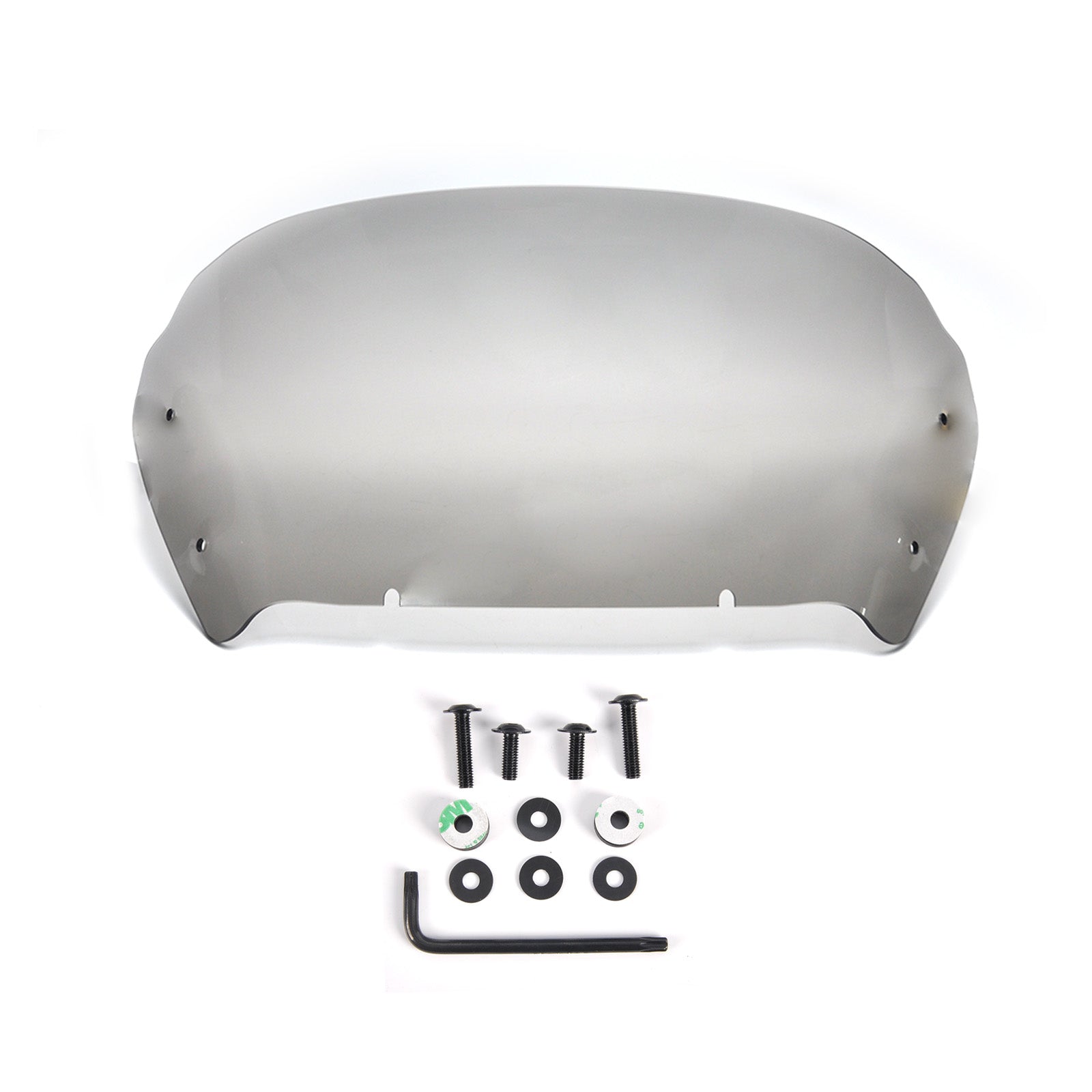 Panical 10.5 Inch Short Hardened PC&PMMA Windshield Air Fairing Wind Deflector Fit 2024-2026 Harley Road Glide Motorcycle