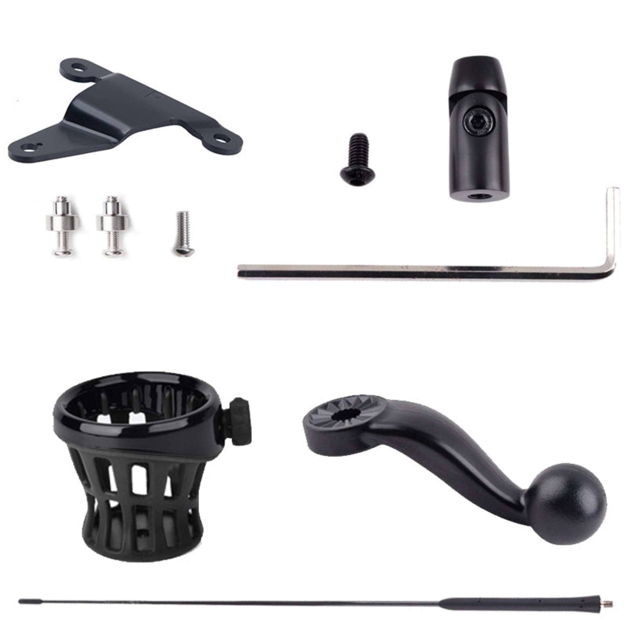 PANICAL Motorcycle Accessories Flagpole Trunk water cup holder decorative Antenna base Kit For  Honda Gold Wing GL1800 18-24 Gold Wing TOUR DCT 2018-2024
