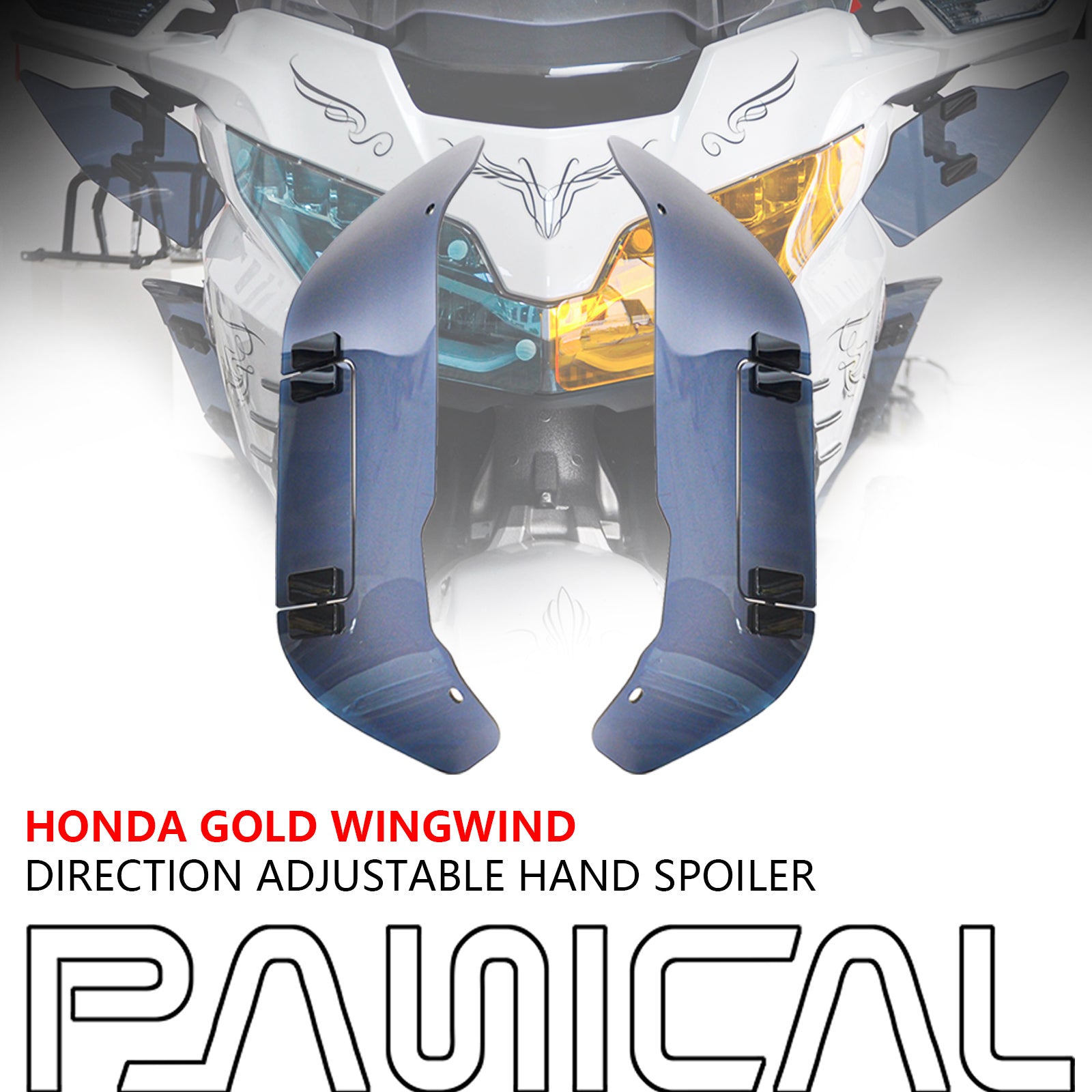 PANICAL for Honda Gold Wing GL1800 F6B 2018-2026 Motorcycle Leg Spoiler Side Wing Windshield Adjustable Air Fairing