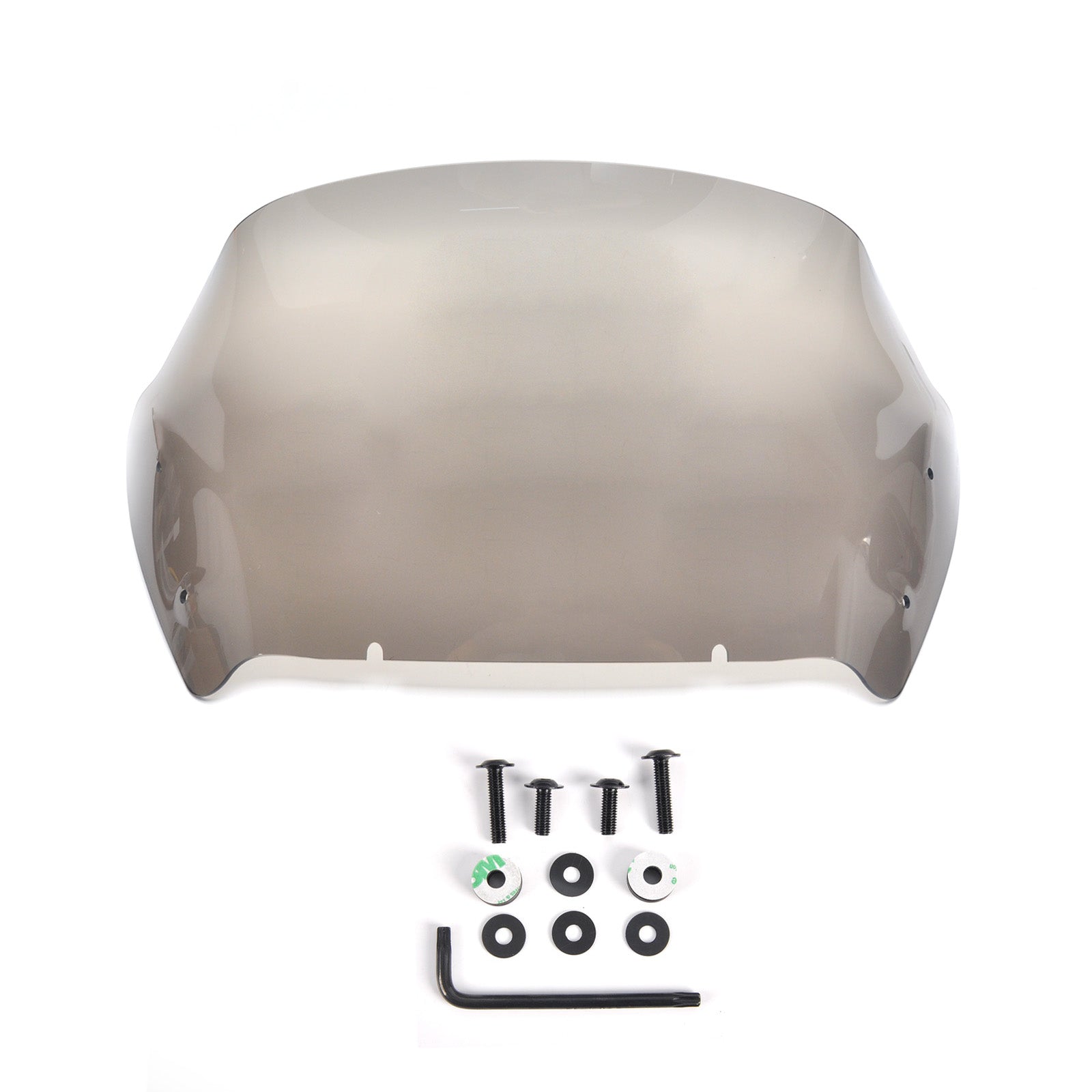 Panical 12 Inch Tall Hardened PC&PMMA Windshield Air Fairing Windscreen Fit 2024-2026 Harley Road Glide Clear Replacement Wind Deflector