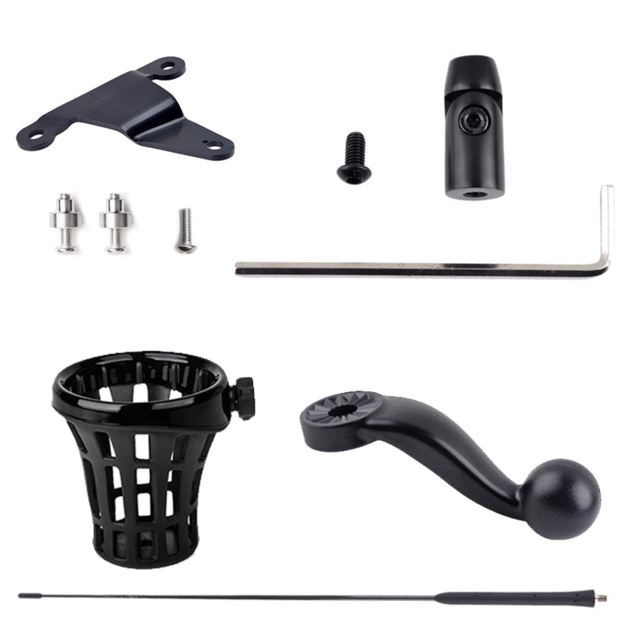 PANICAL Motorcycle Accessories Flagpole Trunk water cup holder decorative Antenna base Kit For  Honda Gold Wing GL1800 18-24 Gold Wing TOUR DCT 2018-2024