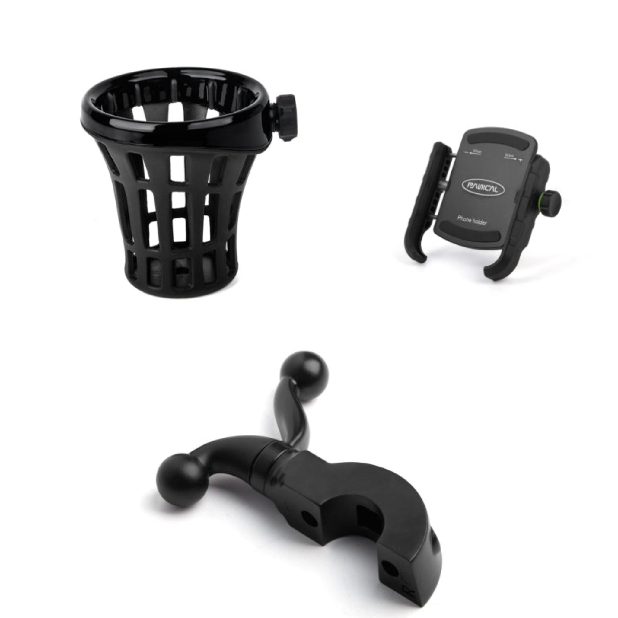 Panical Motorcycle Handlebar Side Accessory Mount Holder Bracket Adapter For 1500 GL1800 F6B 1988-2023
