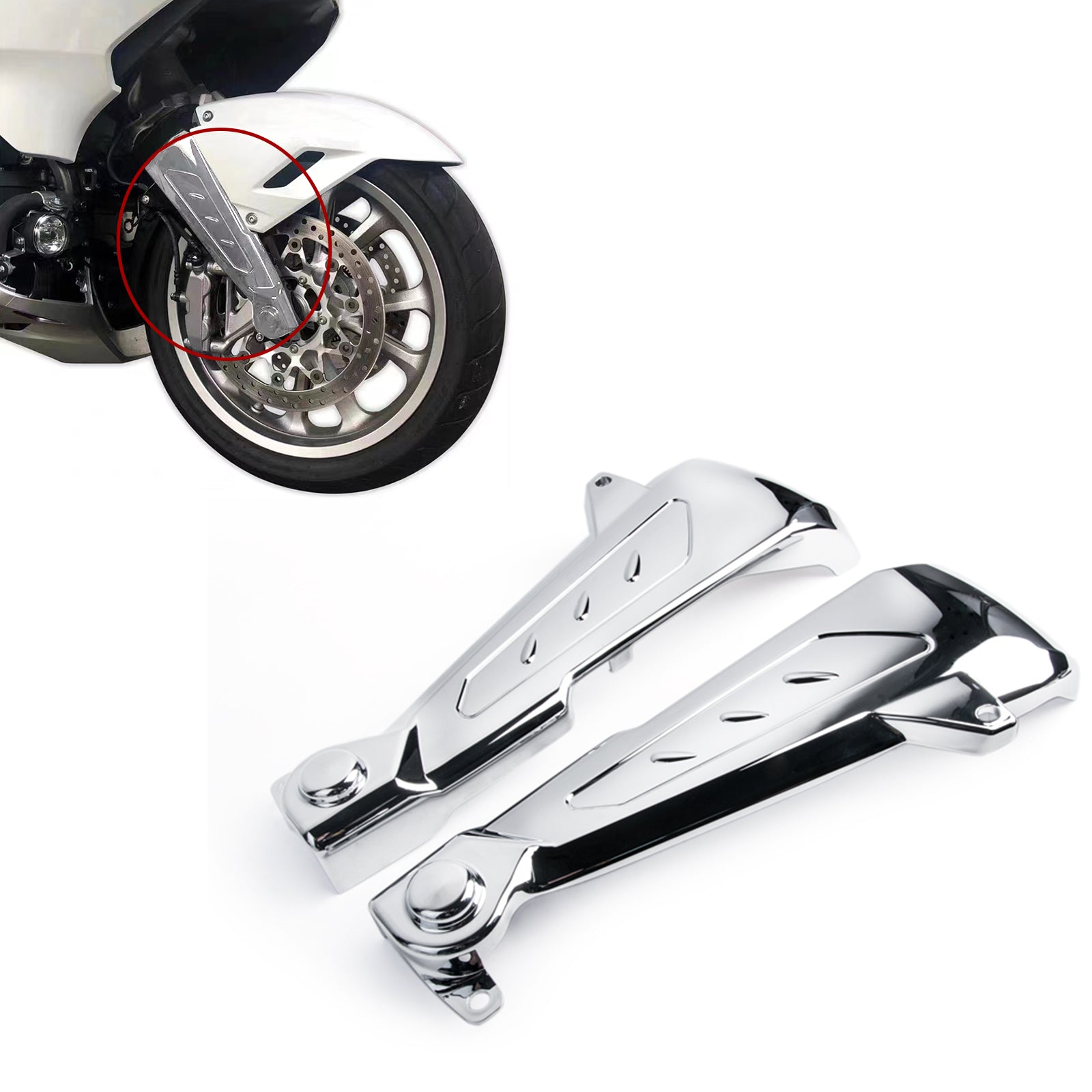Panical Front Fork Leg Covers Wheel Support Guard Mounting Kit For Honda motorcycles accessories Goldwing GL1800 F6B 2018-2026