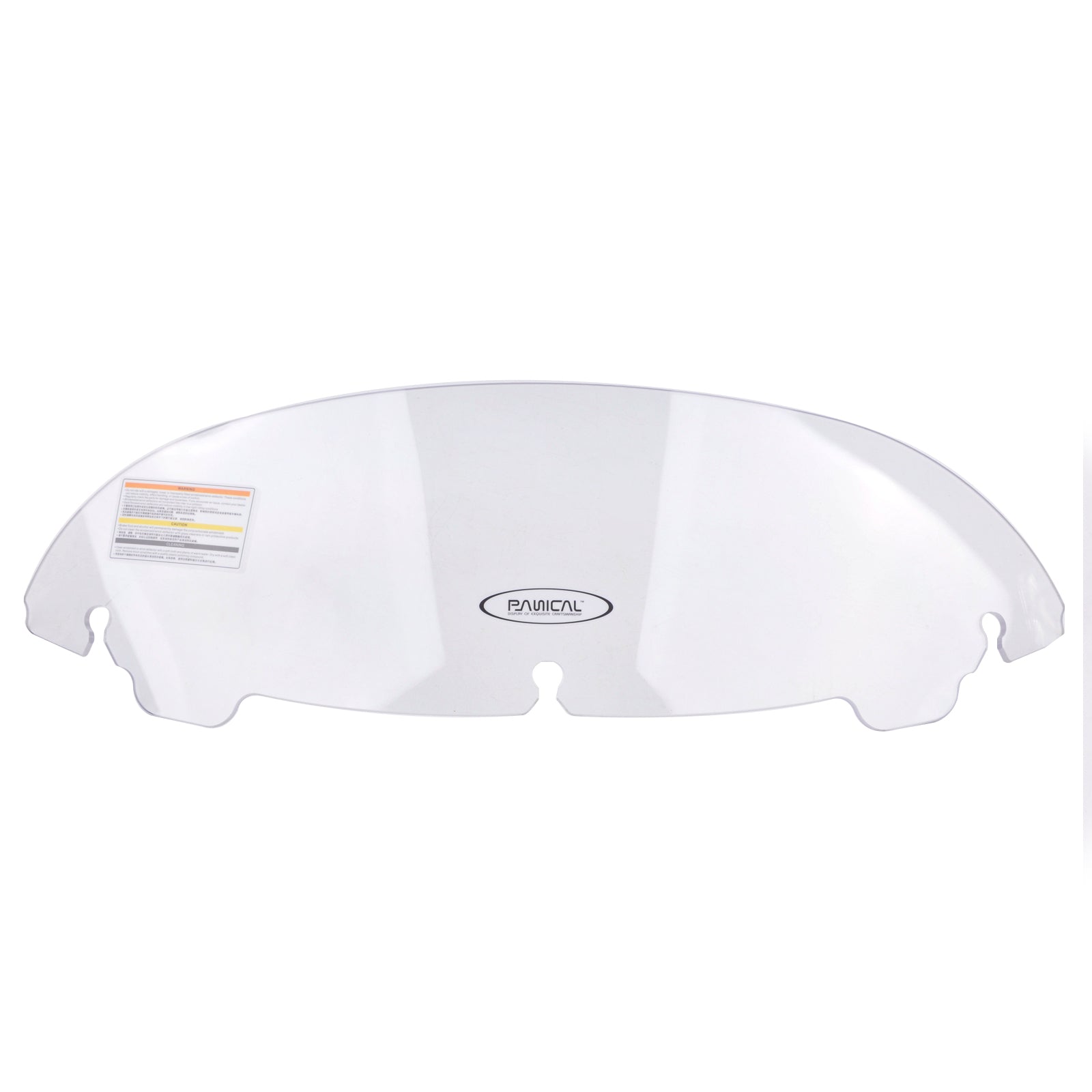 Panical 7 & 10-inch High-Durability Anti-Fog Transparent Windshield Air Rectifier for 2014-2024 Harley Street Glide, Electra Glide, and Ultra CVO models.