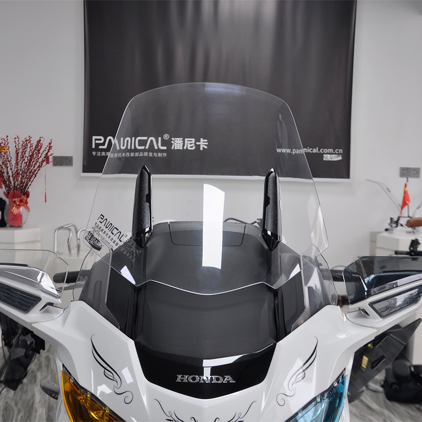Panical Front Windshield Wind Deflector Spoiler Fairing For Honda Gold Wing GL1800 GL1800B F6B 2018-2026 PC Hardened