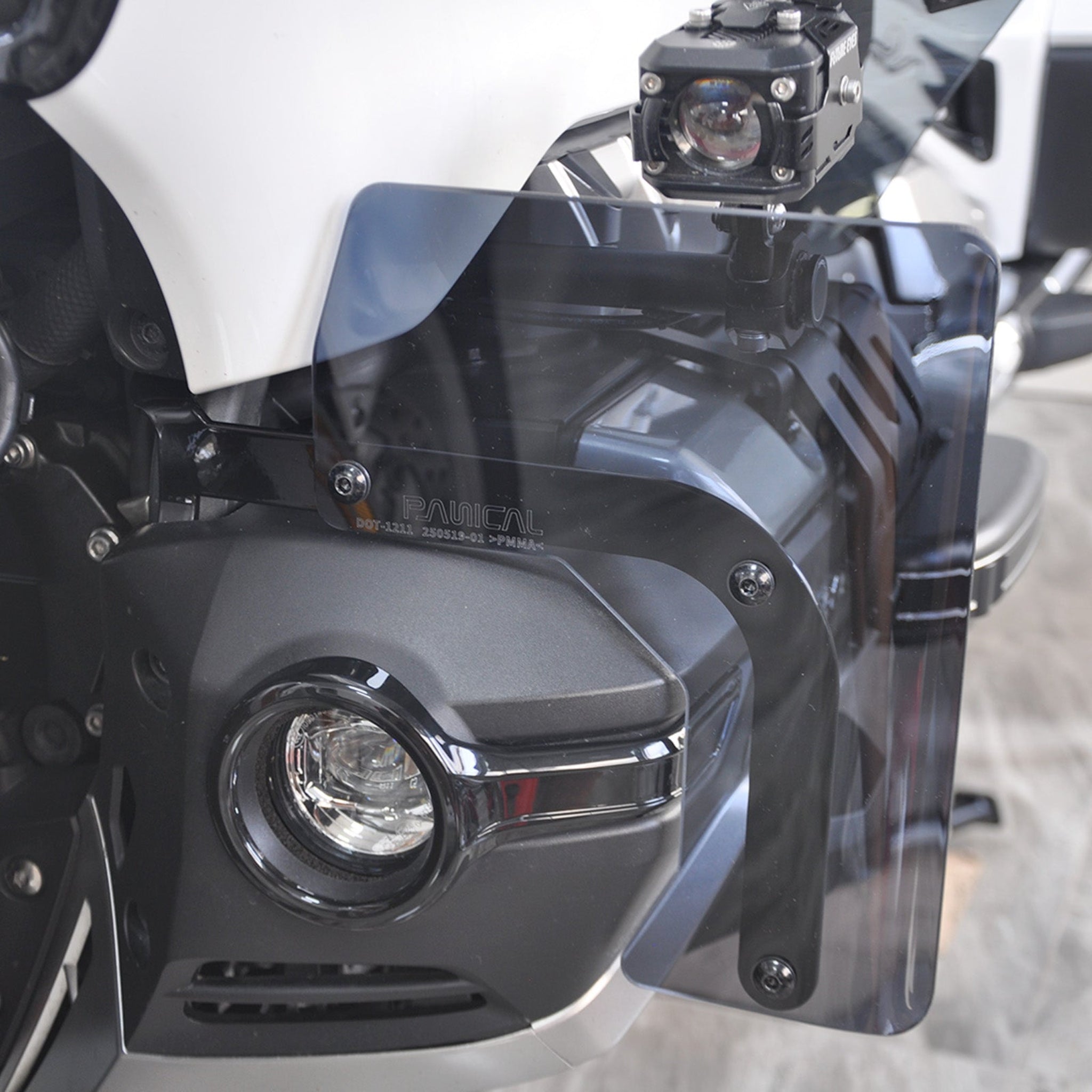 PANICAL For Honda Gold Wing GL1800 DCT F6B 2018-2025 Motorcycle Fog Light Air Fairing Air Deflector Spoiler PMMA Windshield