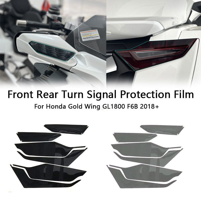 Panical Front Rear Decoration Lamps Security-Protection Protective Film Sticker Decorate For Honda Gold Wing 1800 GL1800 F6B 2018-2023