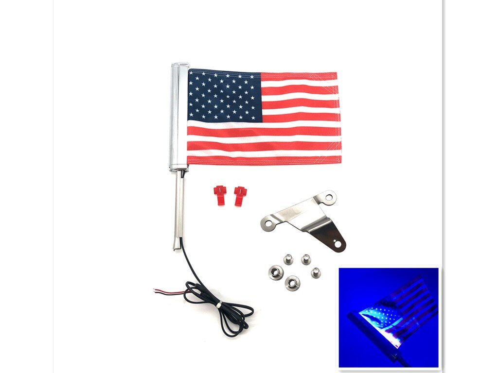 Motorrad LED Licht Bar Runde Flagge Set Halterung Für Honda Goldwing 1800 GL1800 Rechts R 304 Edelstahl 2018 2019 2020 