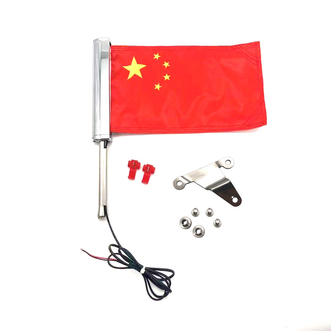 Motorrad LED Licht Bar Runde Flagge Set Halterung Für Honda Goldwing 1800 GL1800 Rechts R 304 Edelstahl 2018 2019 2020 