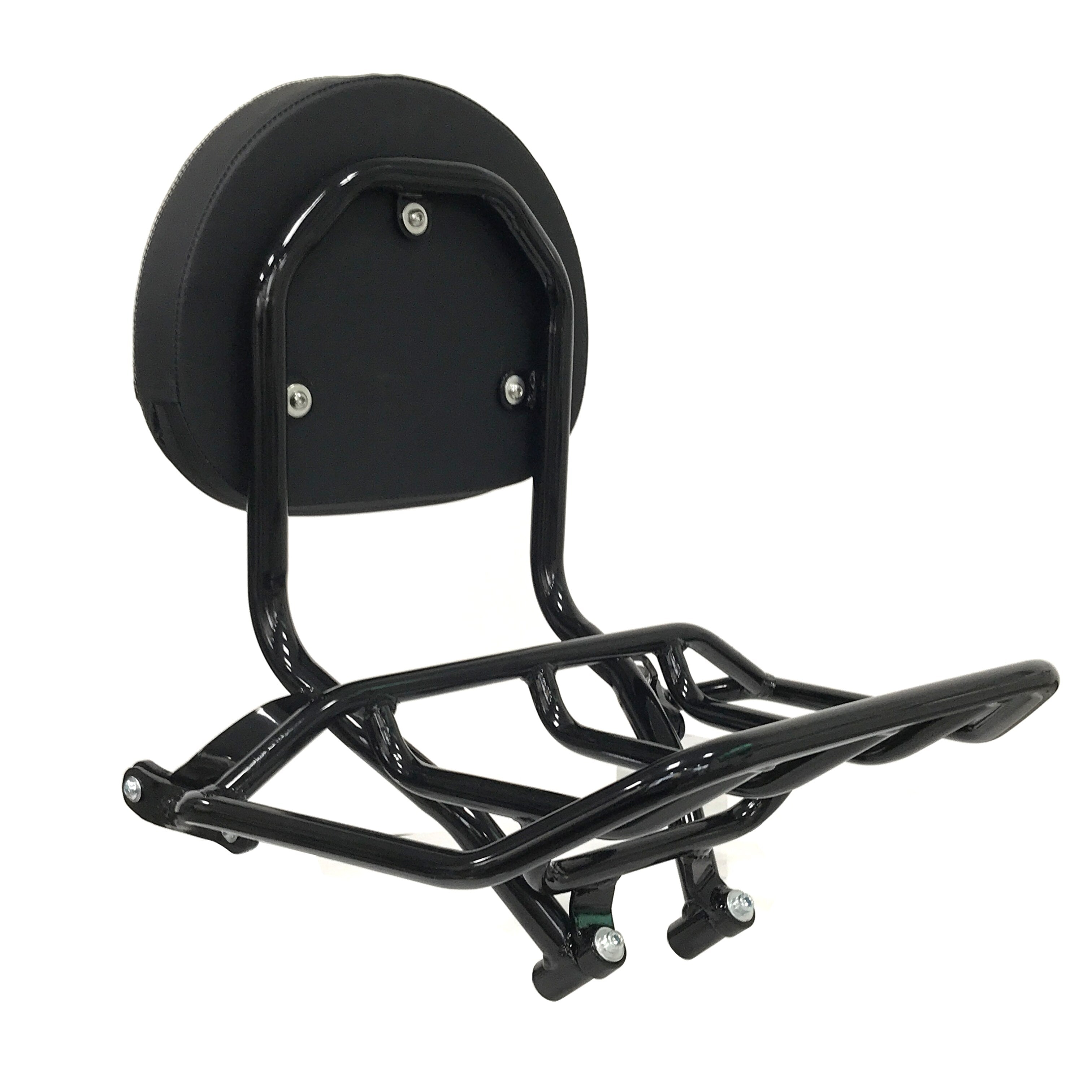 Panical Motorcycle Passenger Backrest Pad Post Mat Rest Travel Rack Set For BMW K1600B Bagger 2018-2023 Black Back Cushion