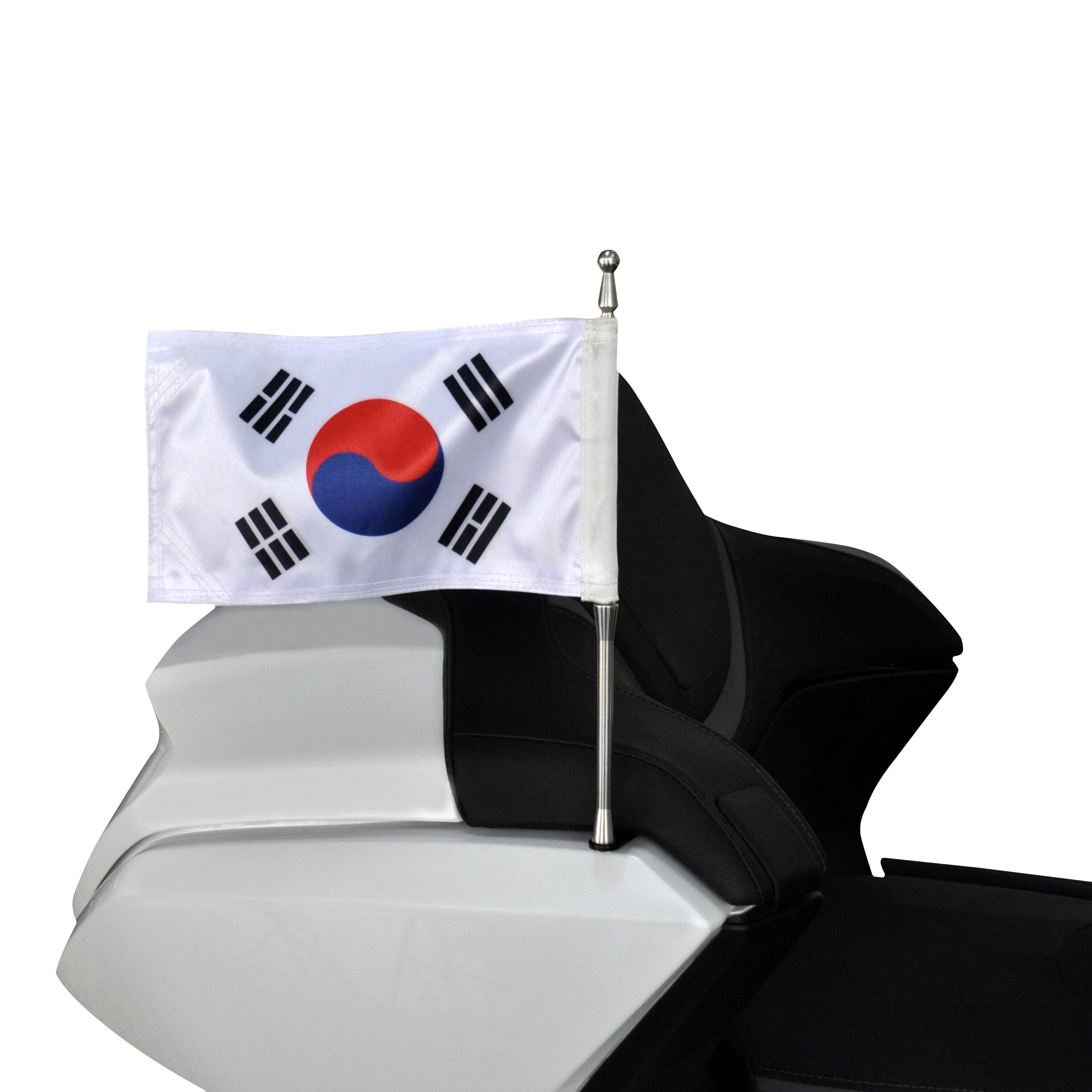 Panical Motorcycle Trunk Left Right Flagpole Flag Set For HONDA GOLD WING 1500 1800 HG 2021-2023 L R
