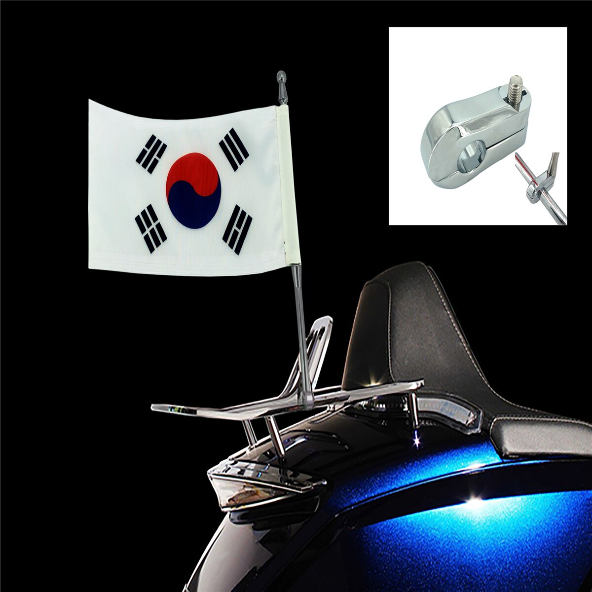 PANICAL UNIVERSAL ROUND BRACKET TOUR TRUNK FLAG POLE MOUNT